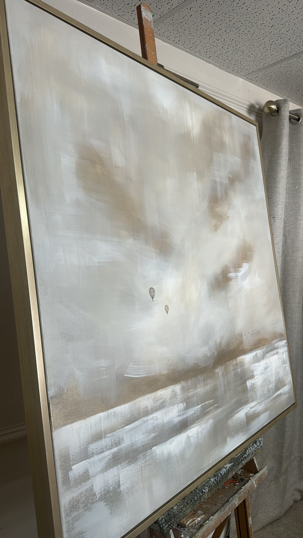 "The Clouds Above" Original artwork on canvas 100x100cm