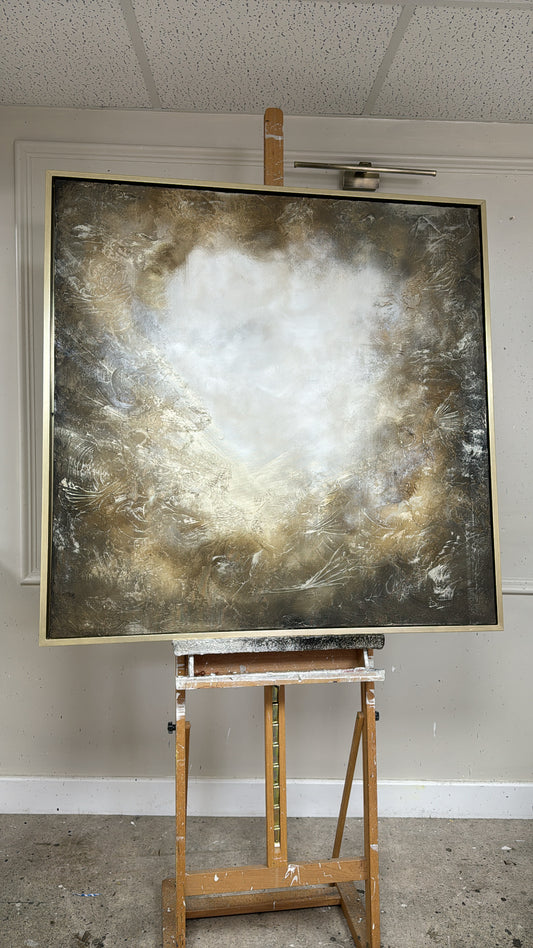 “The Light At The End Of The Tunnel" Original Artwork On Canvas 100x100cm