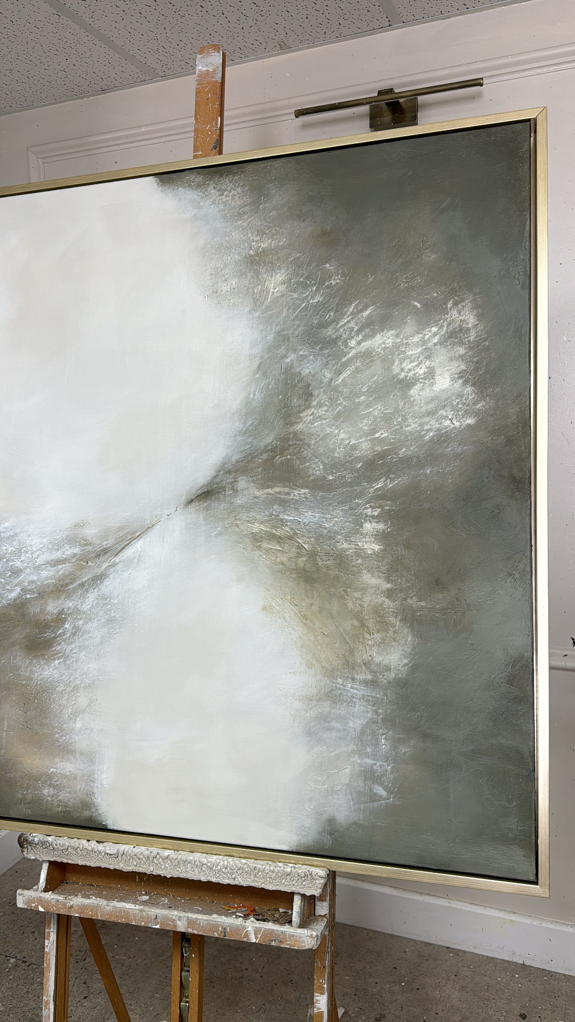 “Genesis (Kharki)" Original Artwork On Canvas 100x100cm
