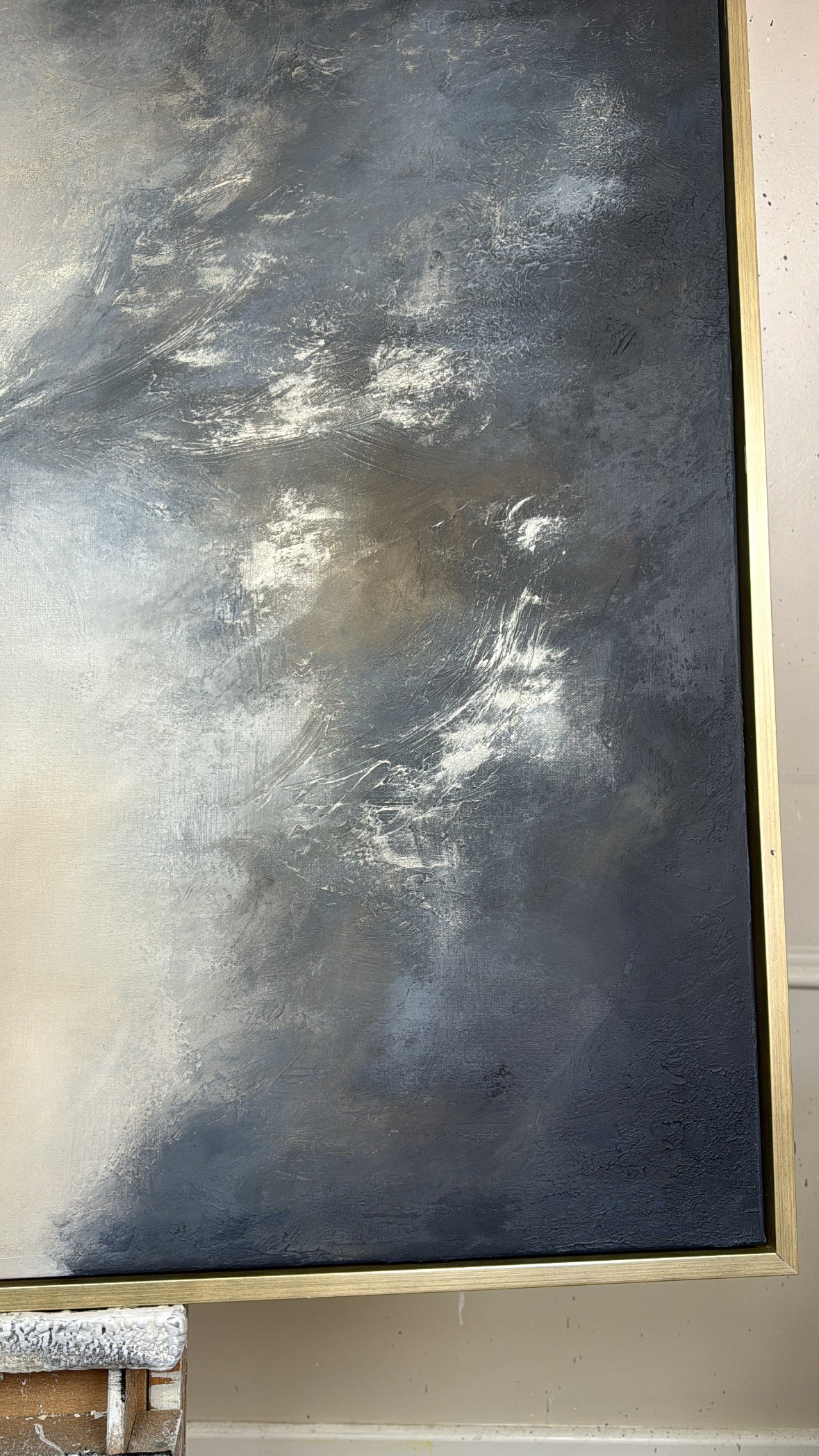 “Genesis (Navy)" Original Artwork On Canvas 120x100cm