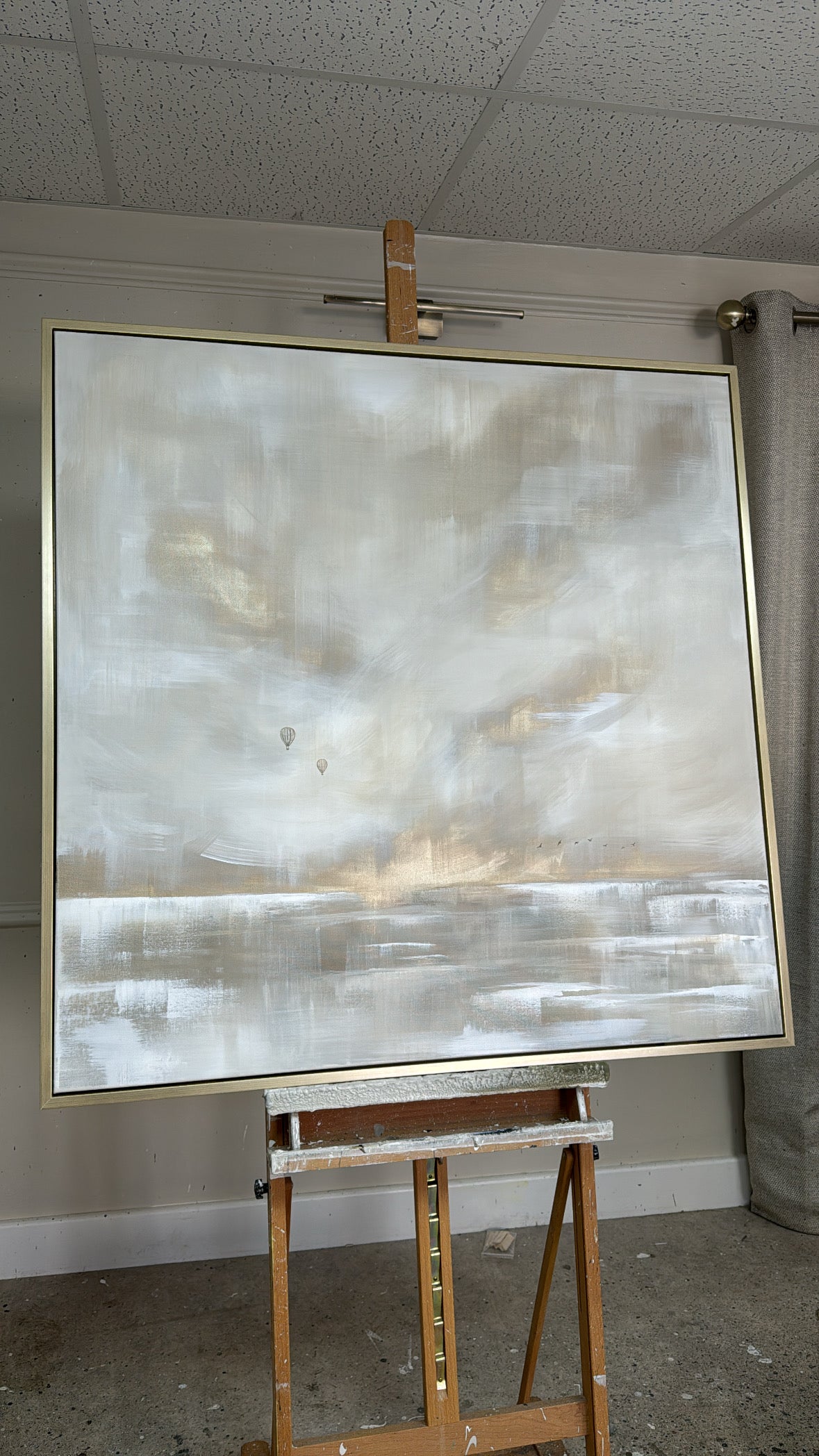"The Clouds Above" Original Artwork On Canvas 100x100cm