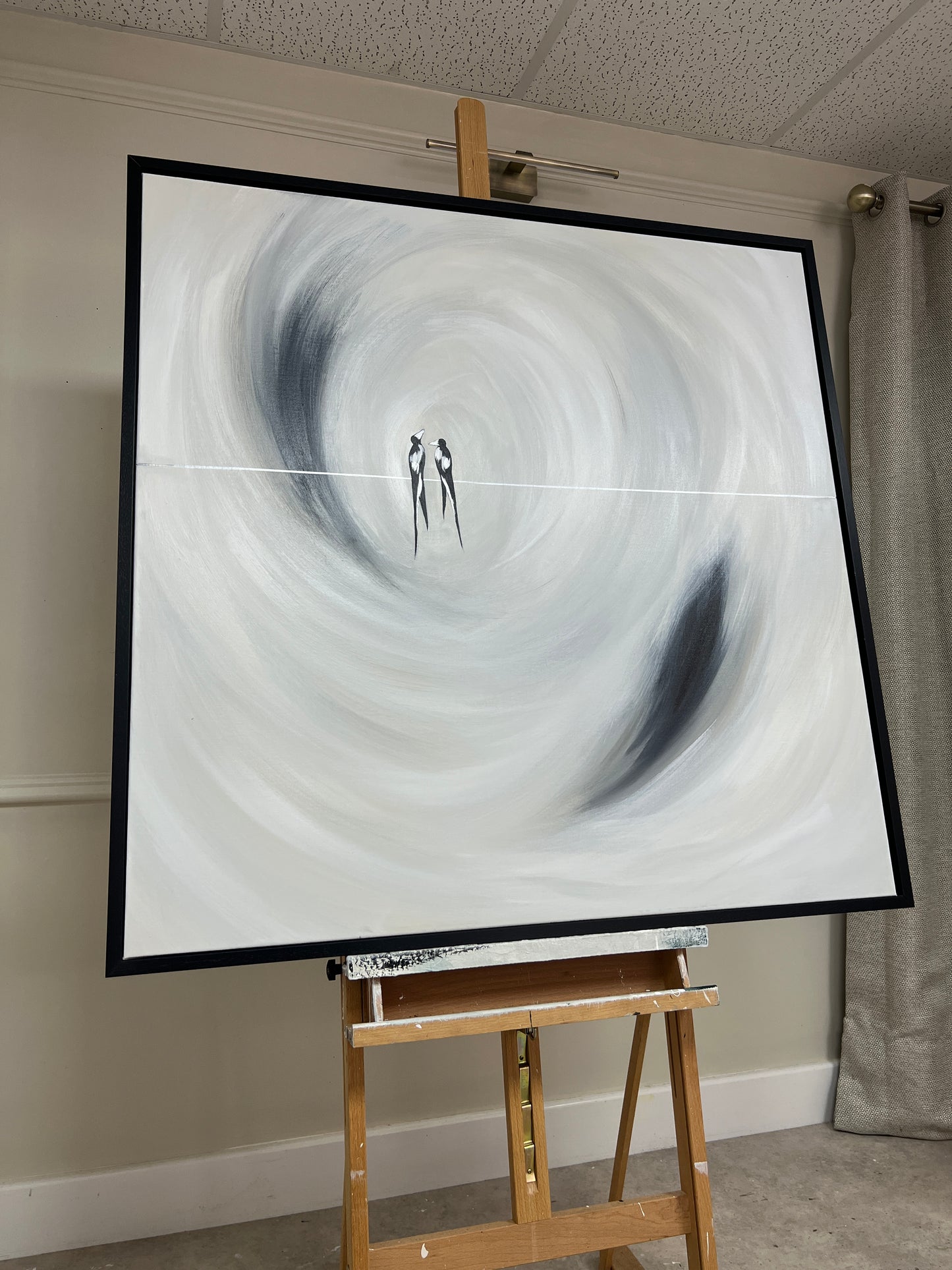'Two For Joy - Magpie Edition' Original artwork on canvas - As seen