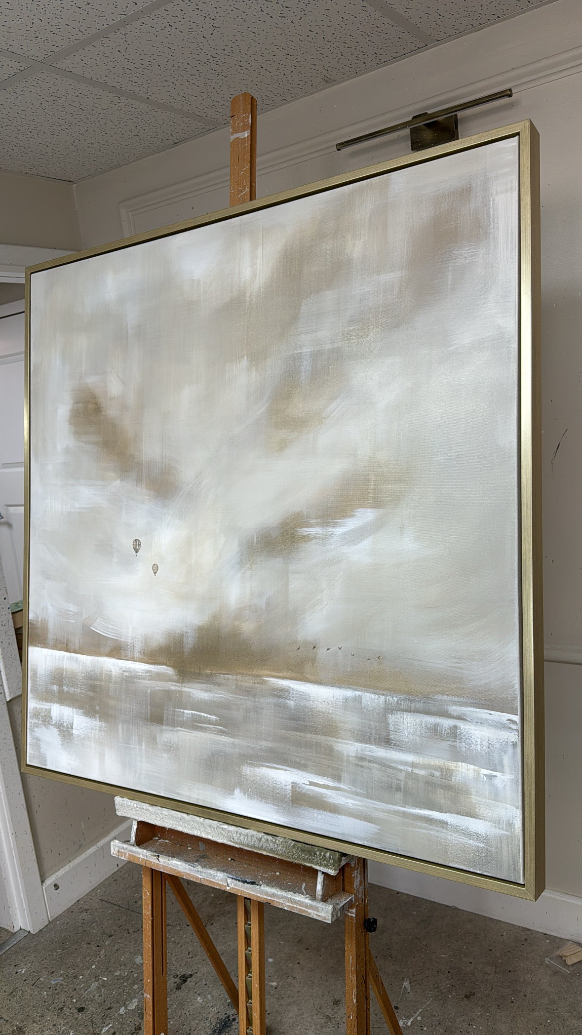 "The Clouds Above" Original Artwork On Canvas 100x100cm