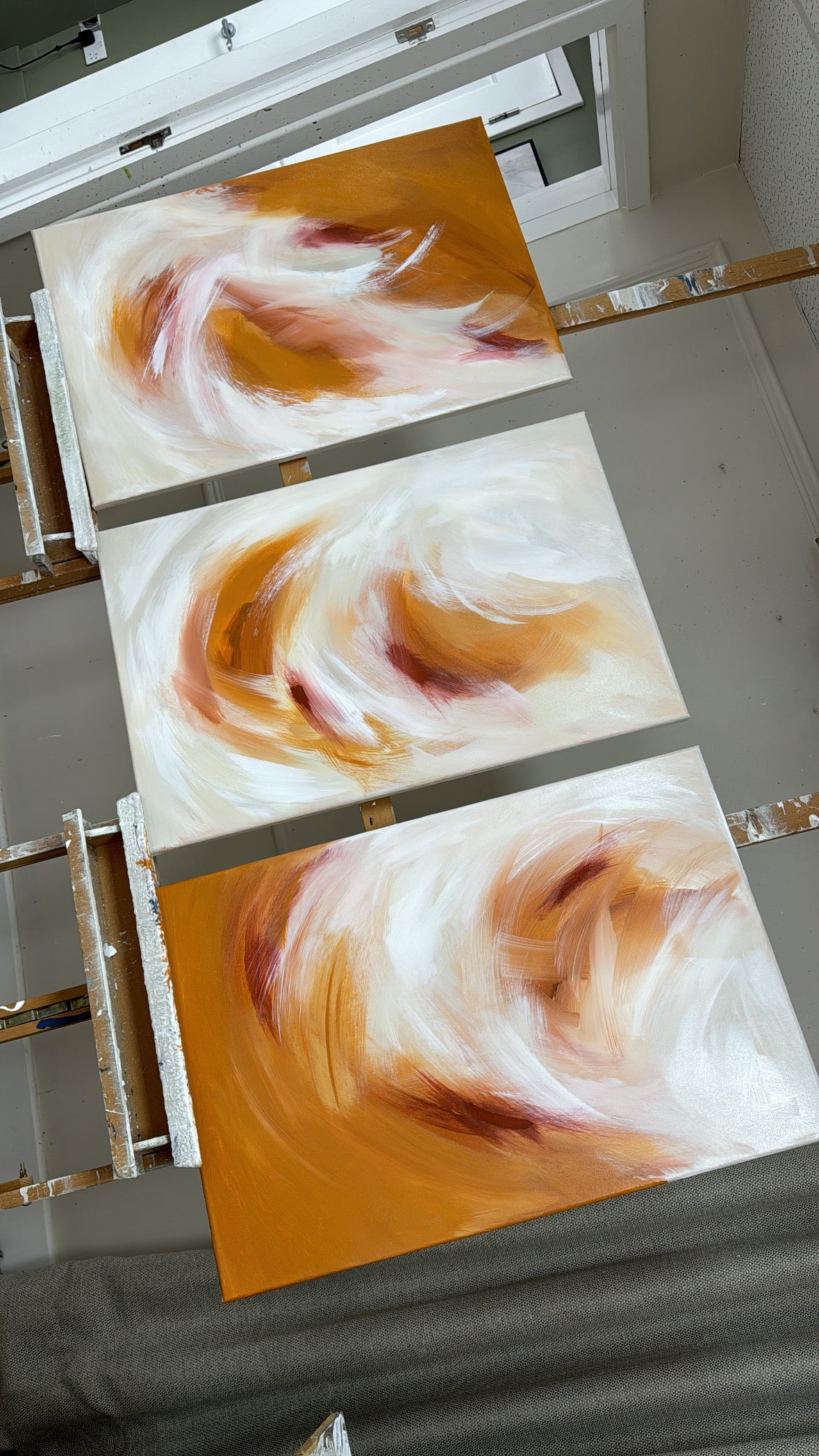 'Clementine Trio' Original artwork on canvas