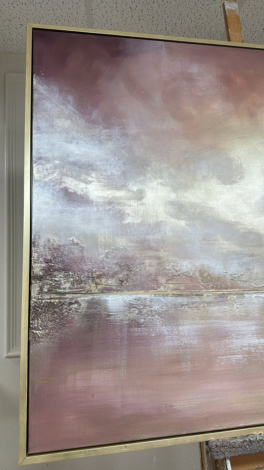 “Under Pink Skies” Original Artwork On Canvas 100 x 120cm