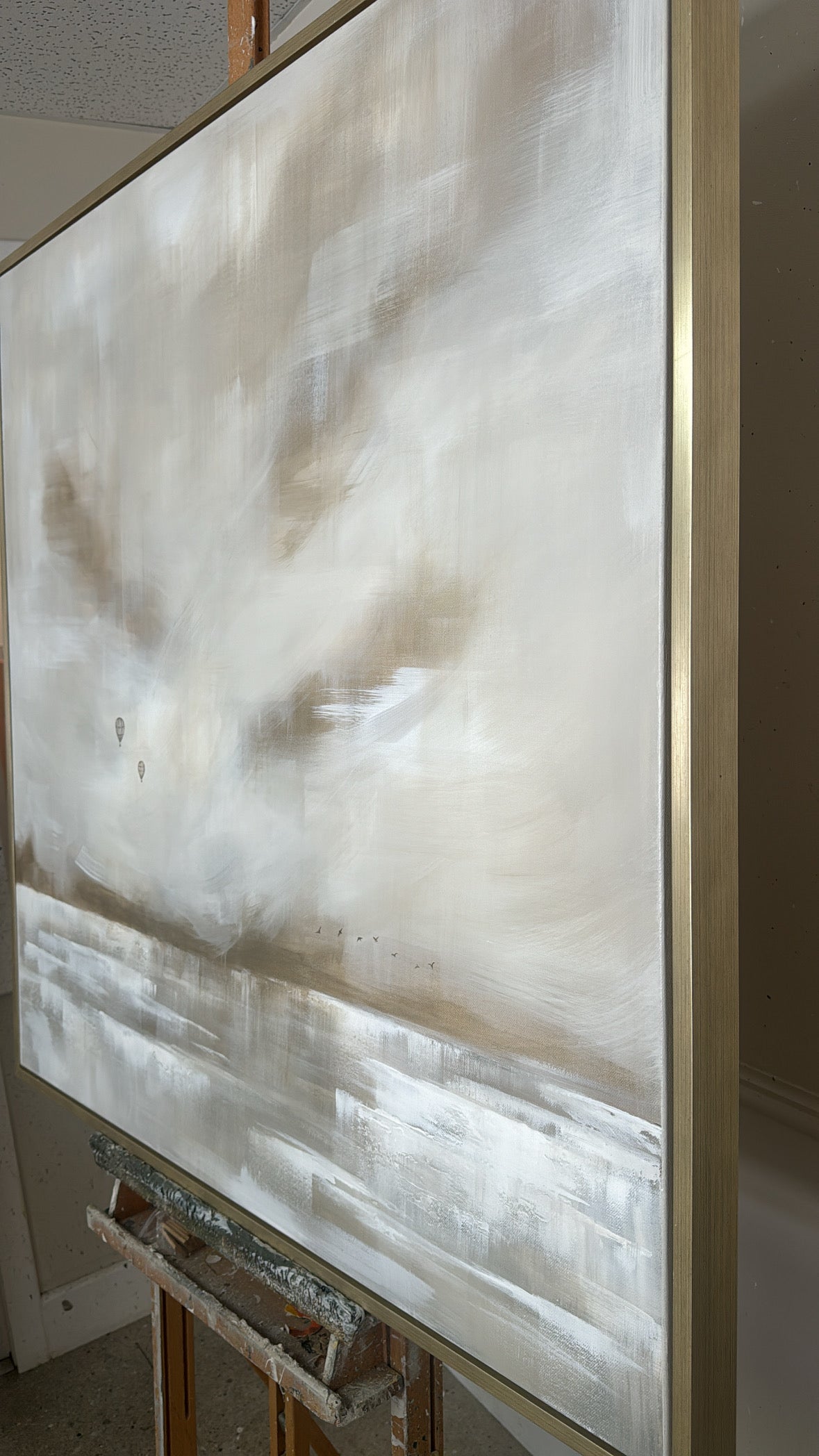 "The Clouds Above" Original artwork on canvas 100x100cm