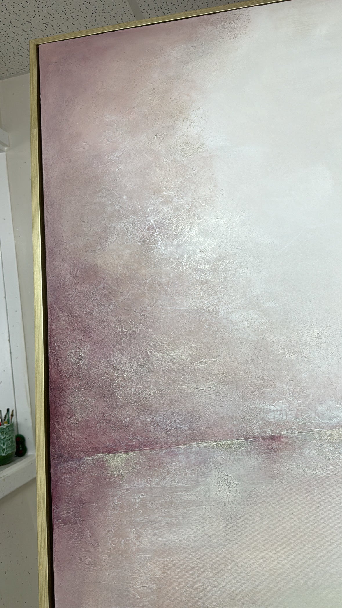 “Arrossire" Original Artwork On Canvas 100x100cm