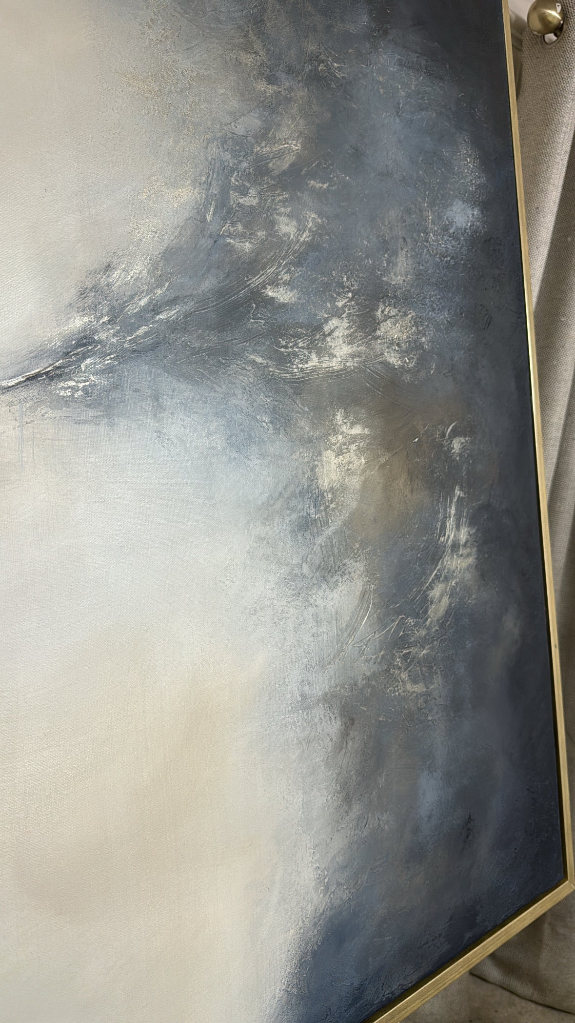 “Genesis (Navy)" Original Artwork On Canvas 120x100cm