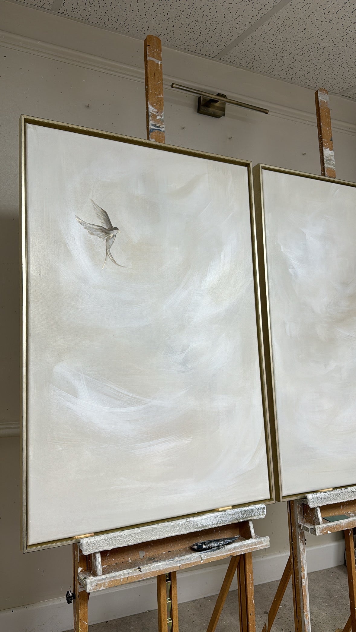 "Tranquil duo" Original Artwork On Canvas 91x61cm per piece