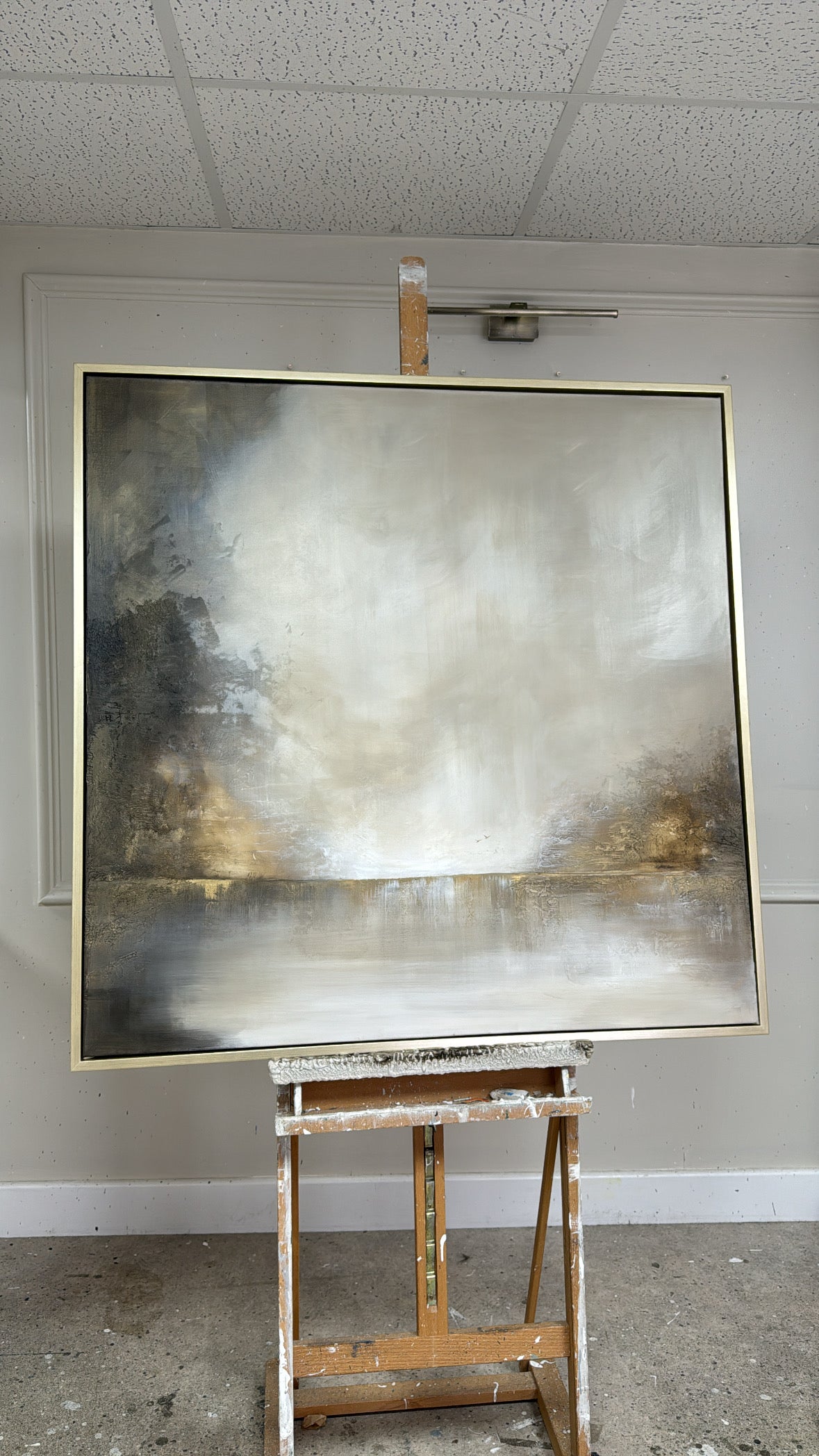 “Even In Darkness There Is Light" Original Artwork On Canvas 100x100cm