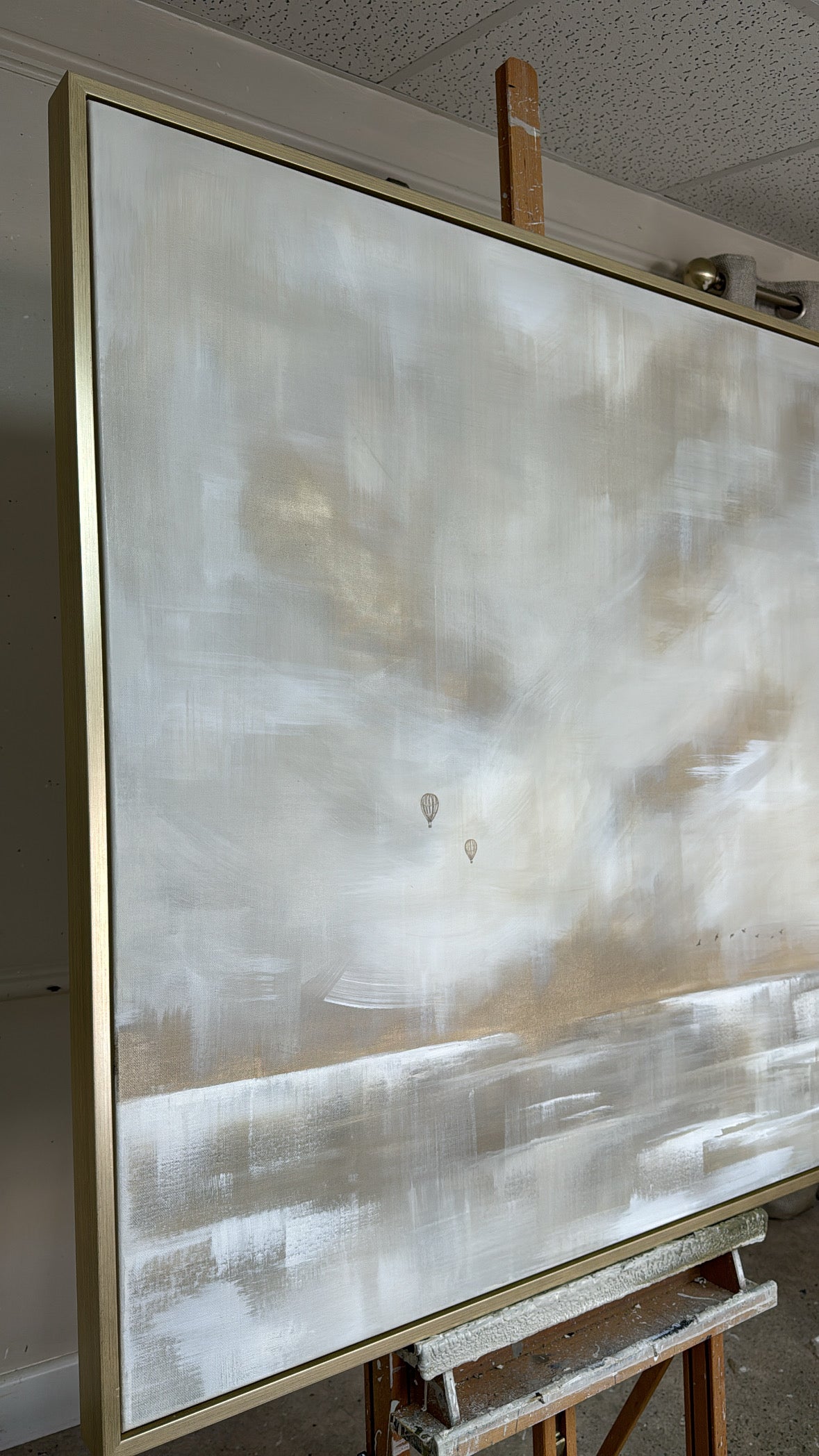 "The Clouds Above" Original Artwork On Canvas 100x100cm