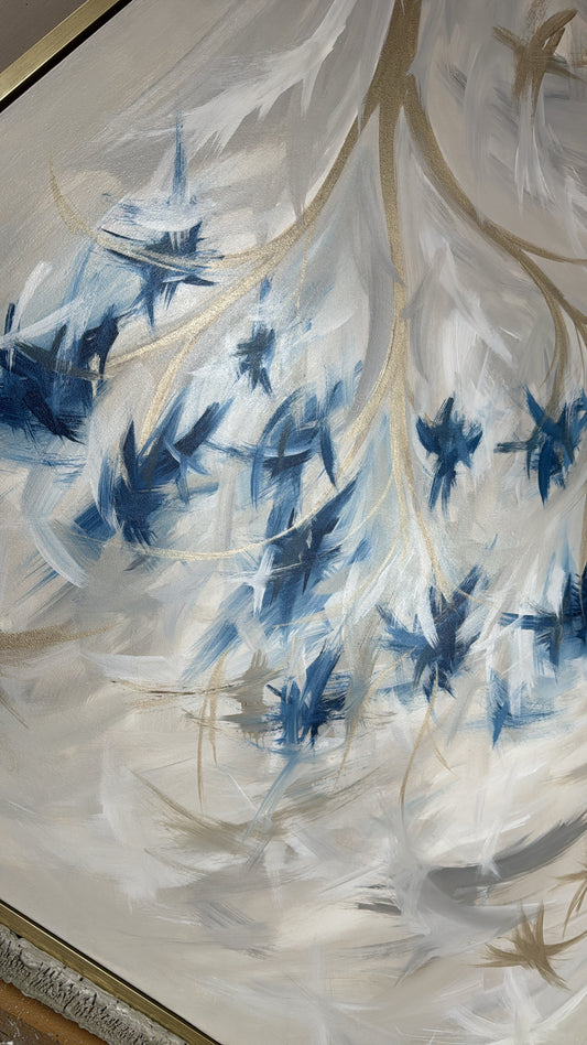 “Wisteria Gold” Original Artwork On Canvas 100x120cm