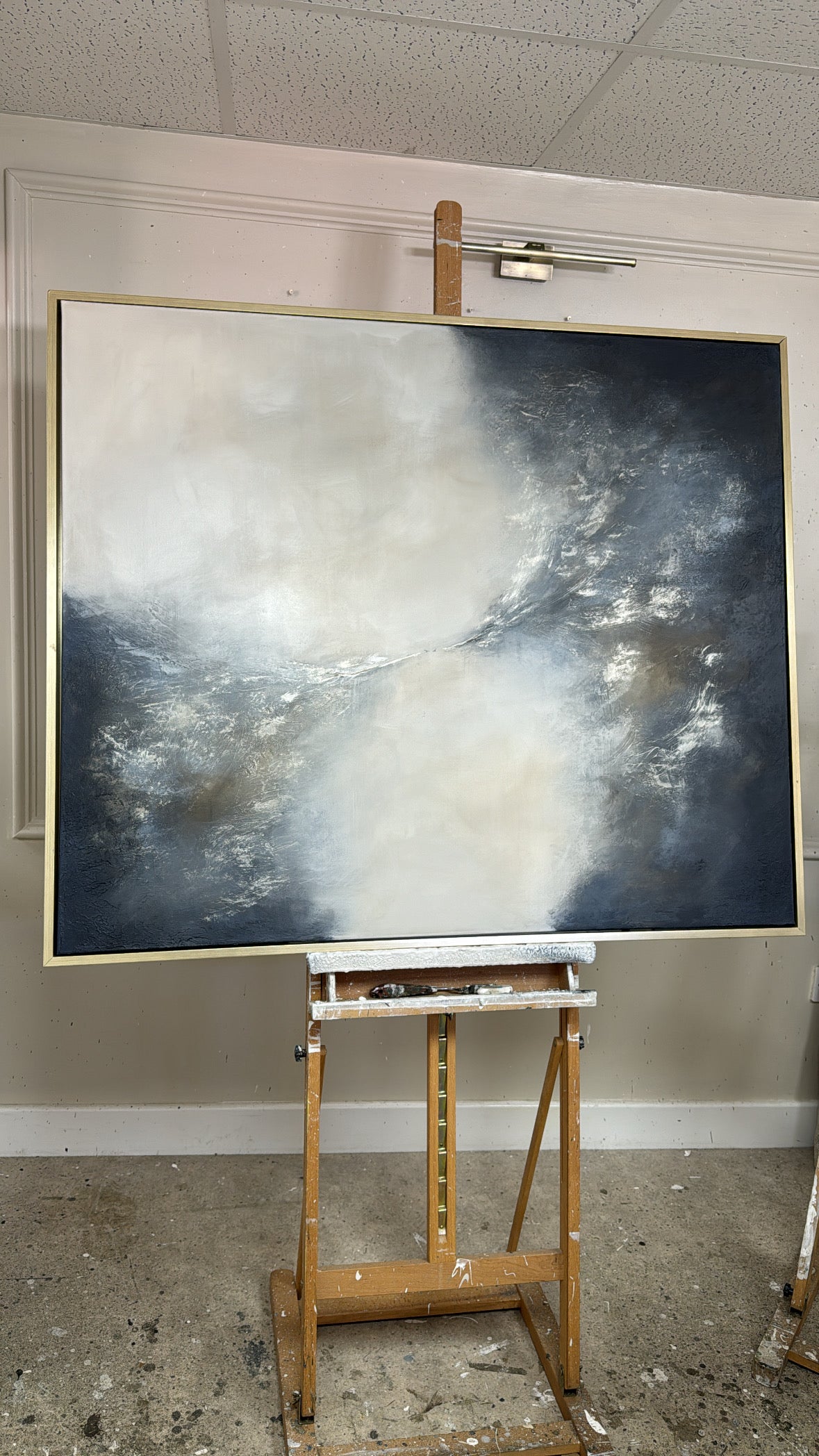 “Genesis (Navy)" Original Artwork On Canvas 120x100cm