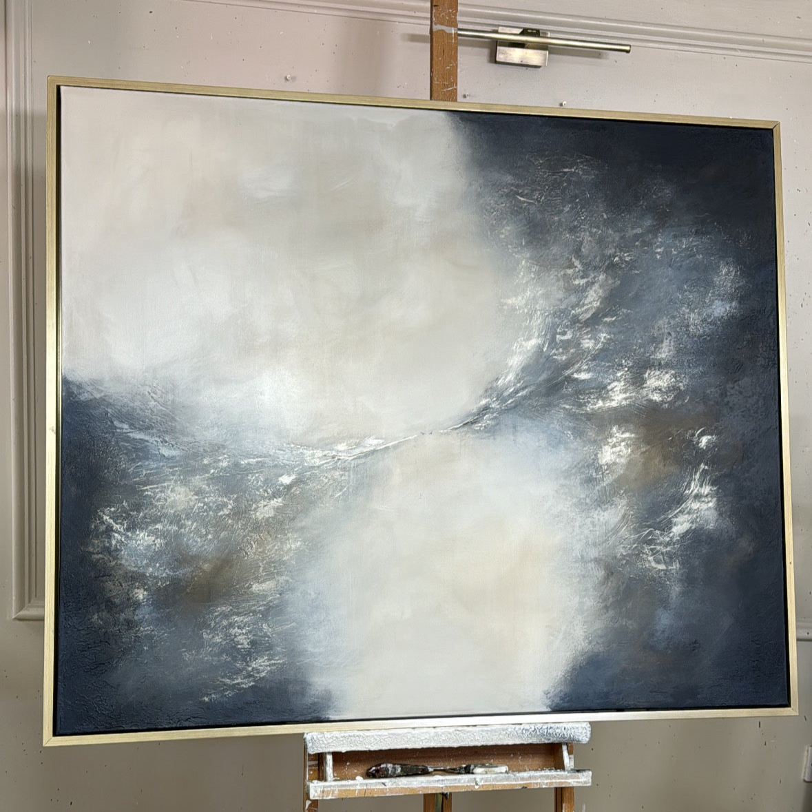 “Genesis (Navy)" Original Artwork On Canvas 120x100cm