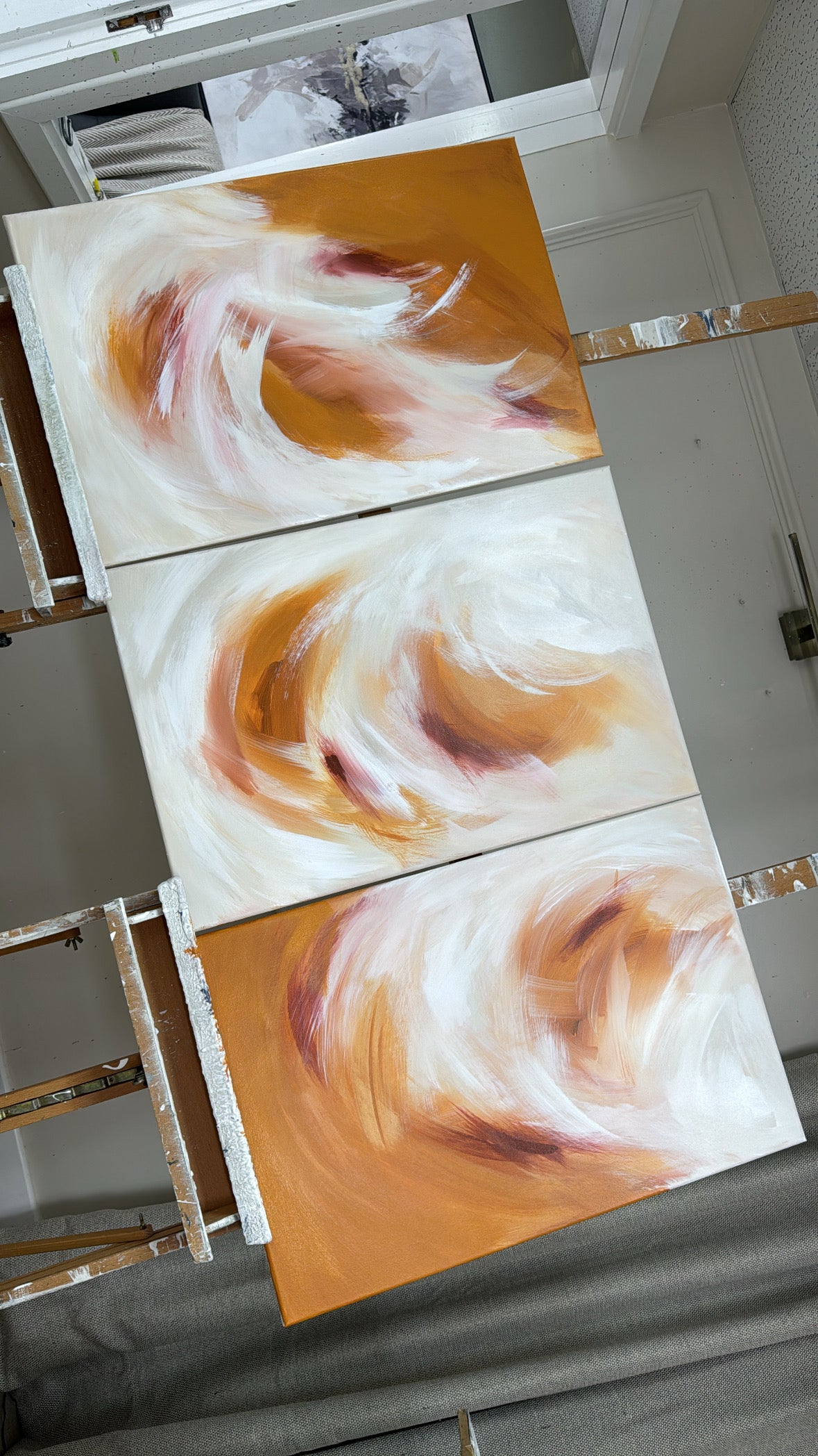 'Clementine Trio' Original artwork on canvas