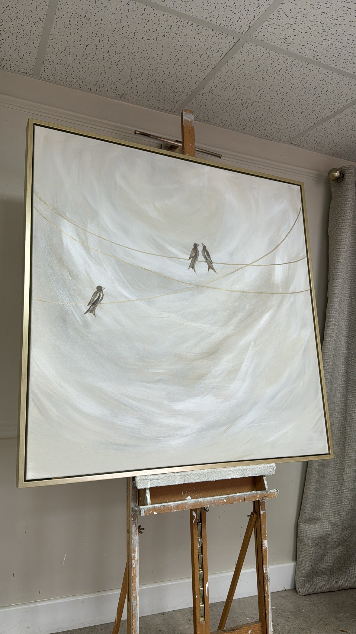 'Morning Song’ Original artwork on canvas 100x100cm