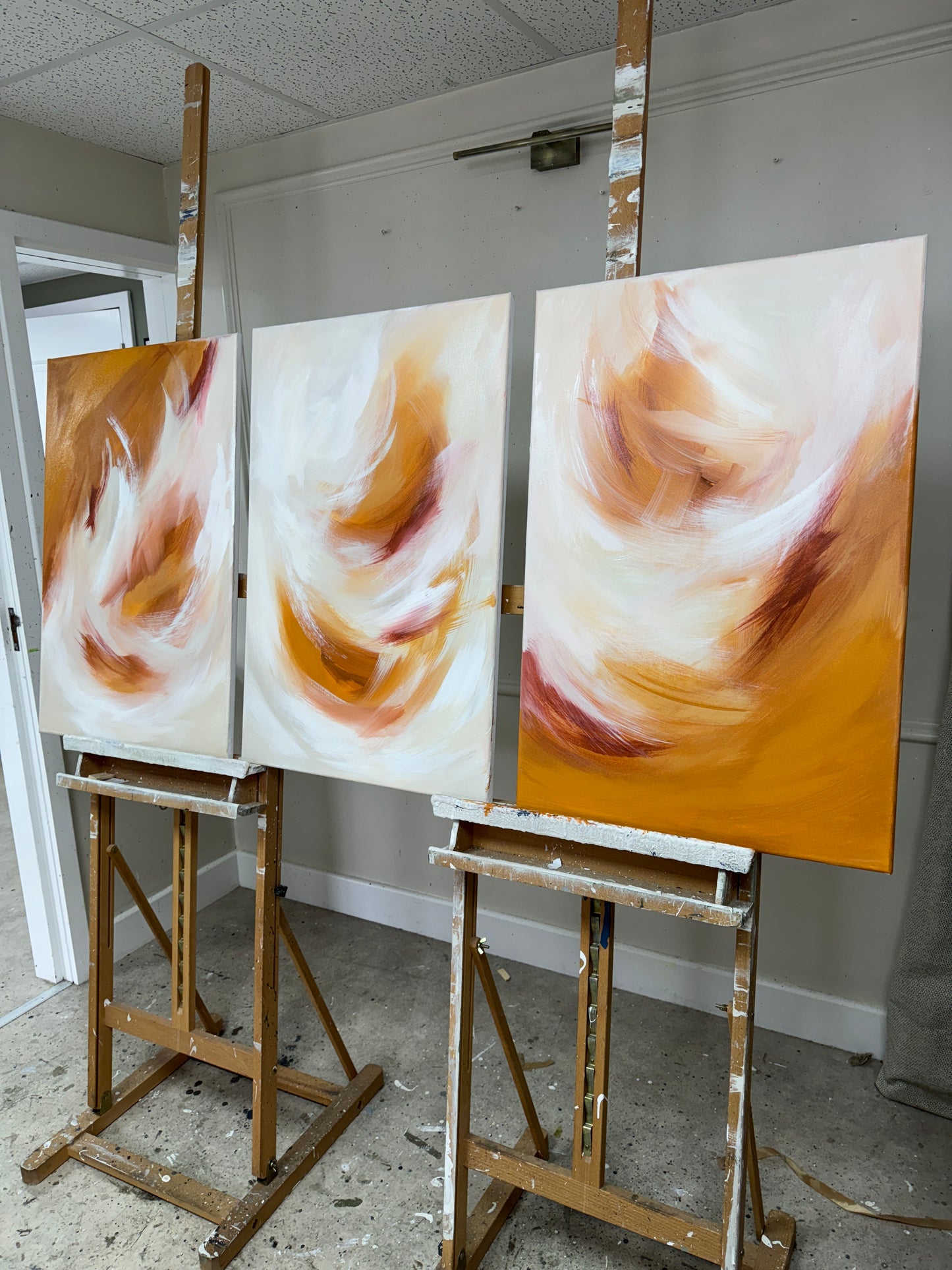 'Clementine Trio' Original artwork on canvas