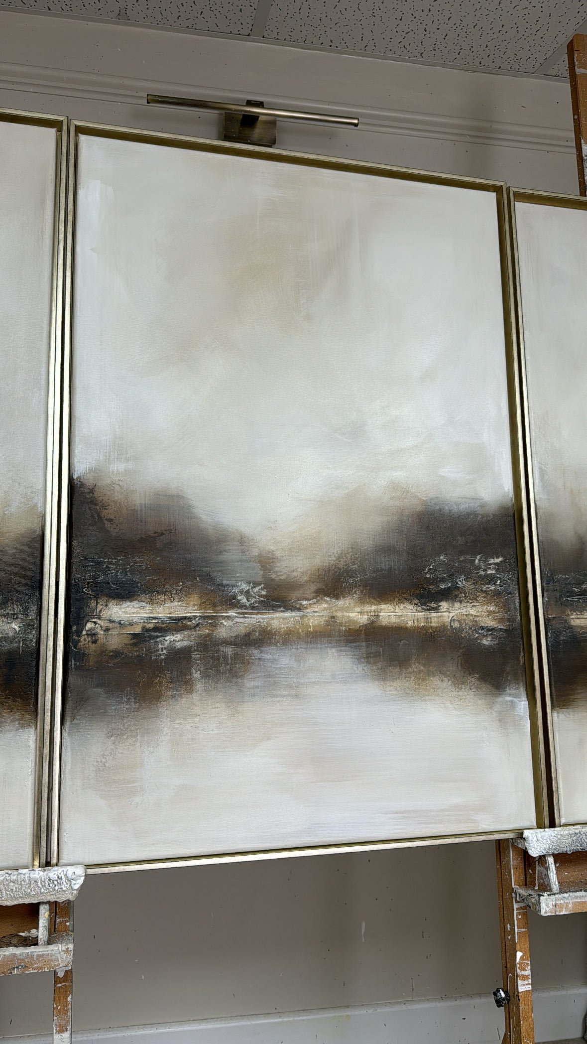 "Biscotti - The Triptych" Original Artwork On Canvas 91x61cm per piece