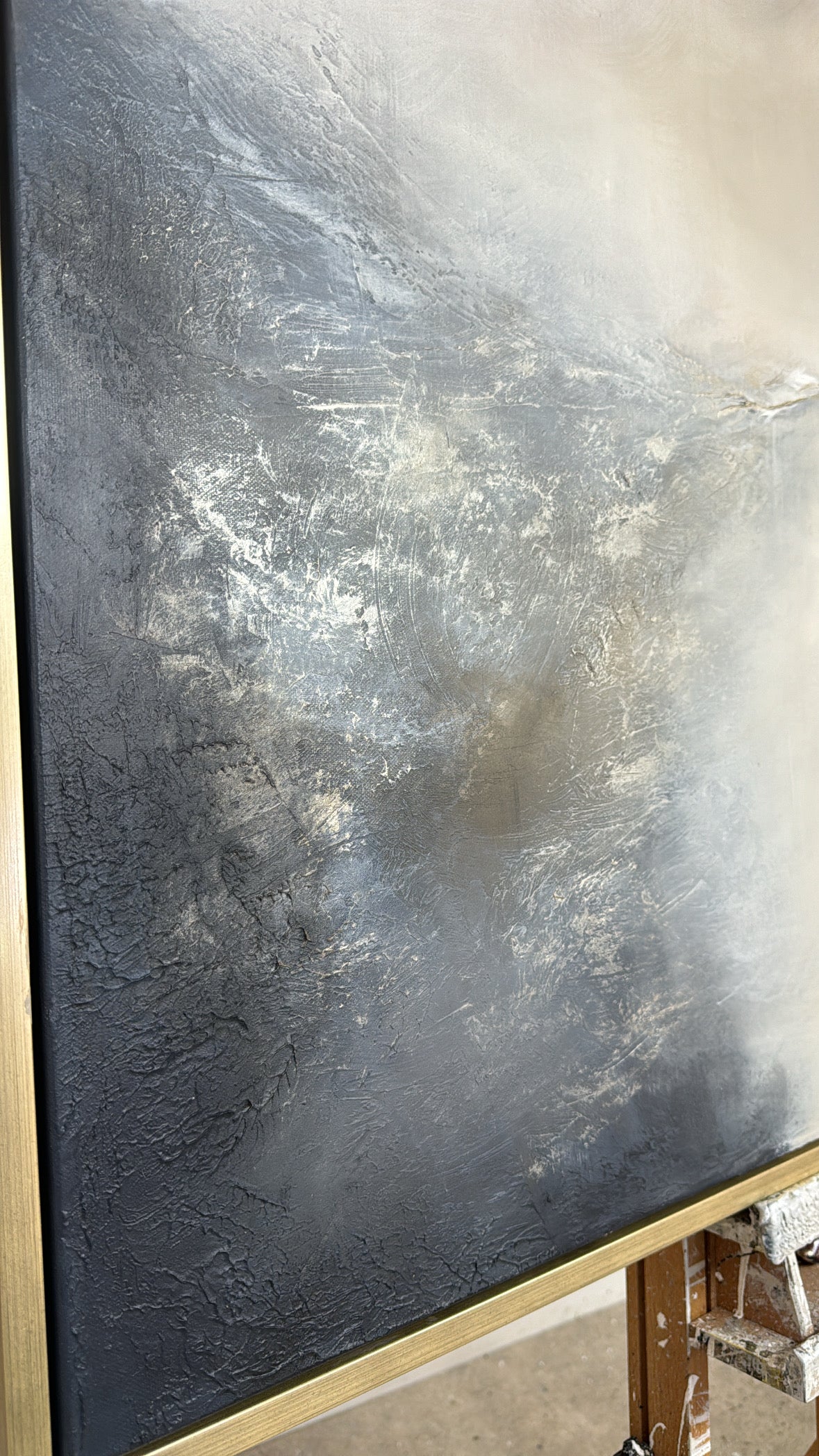 “Genesis (Navy)" Original Artwork On Canvas 120x100cm