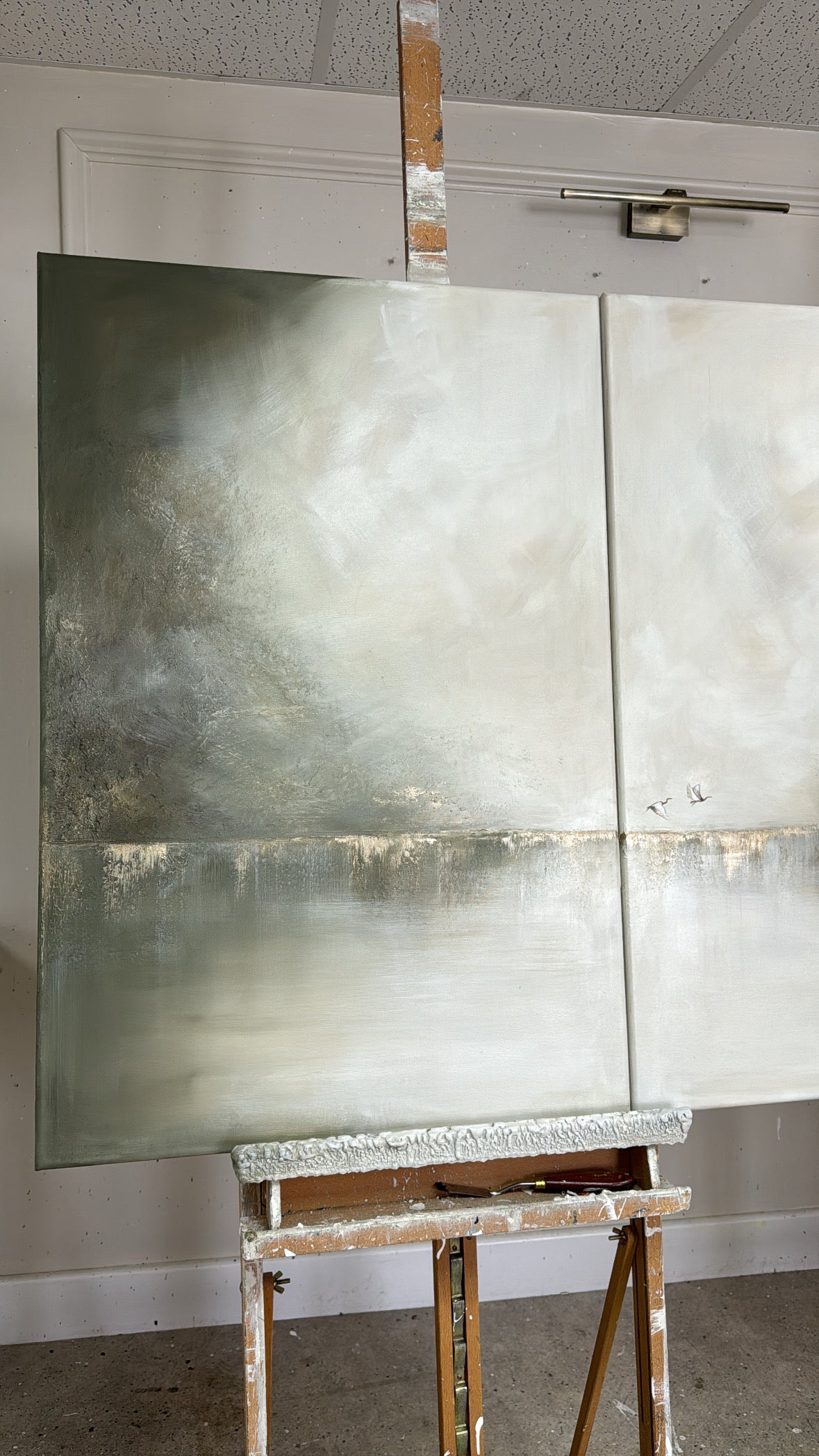 “Misty Mornings Together - The Triptych" Original Artwork On Canvas 91x61cm per piece