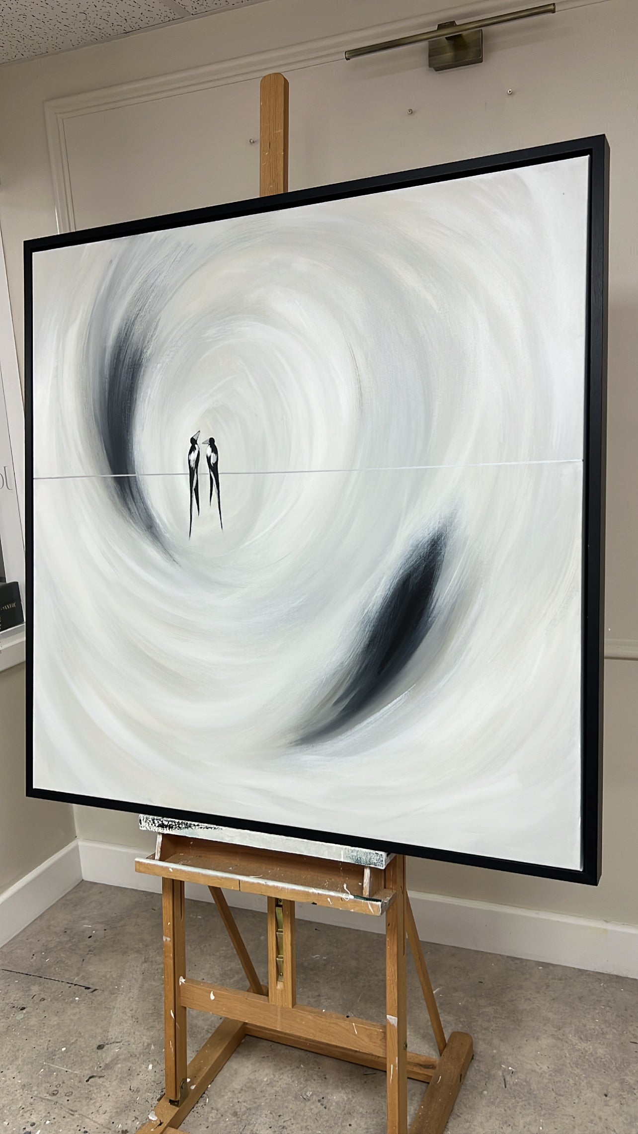 'Two For Joy - Magpie Edition' Original artwork on canvas - As seen
