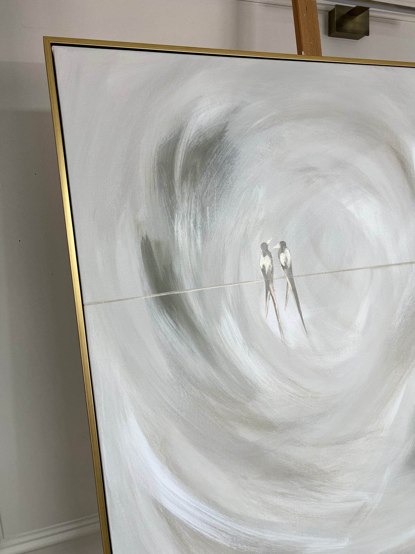 'Love Birds' Original artwork on canvas - As seen