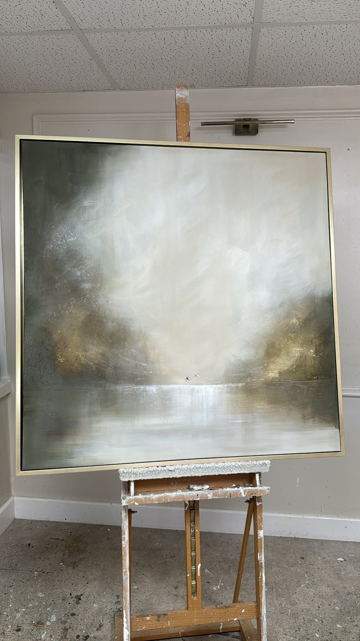 “Misty Mornings together" Original Artwork On Canvas 100x100cm