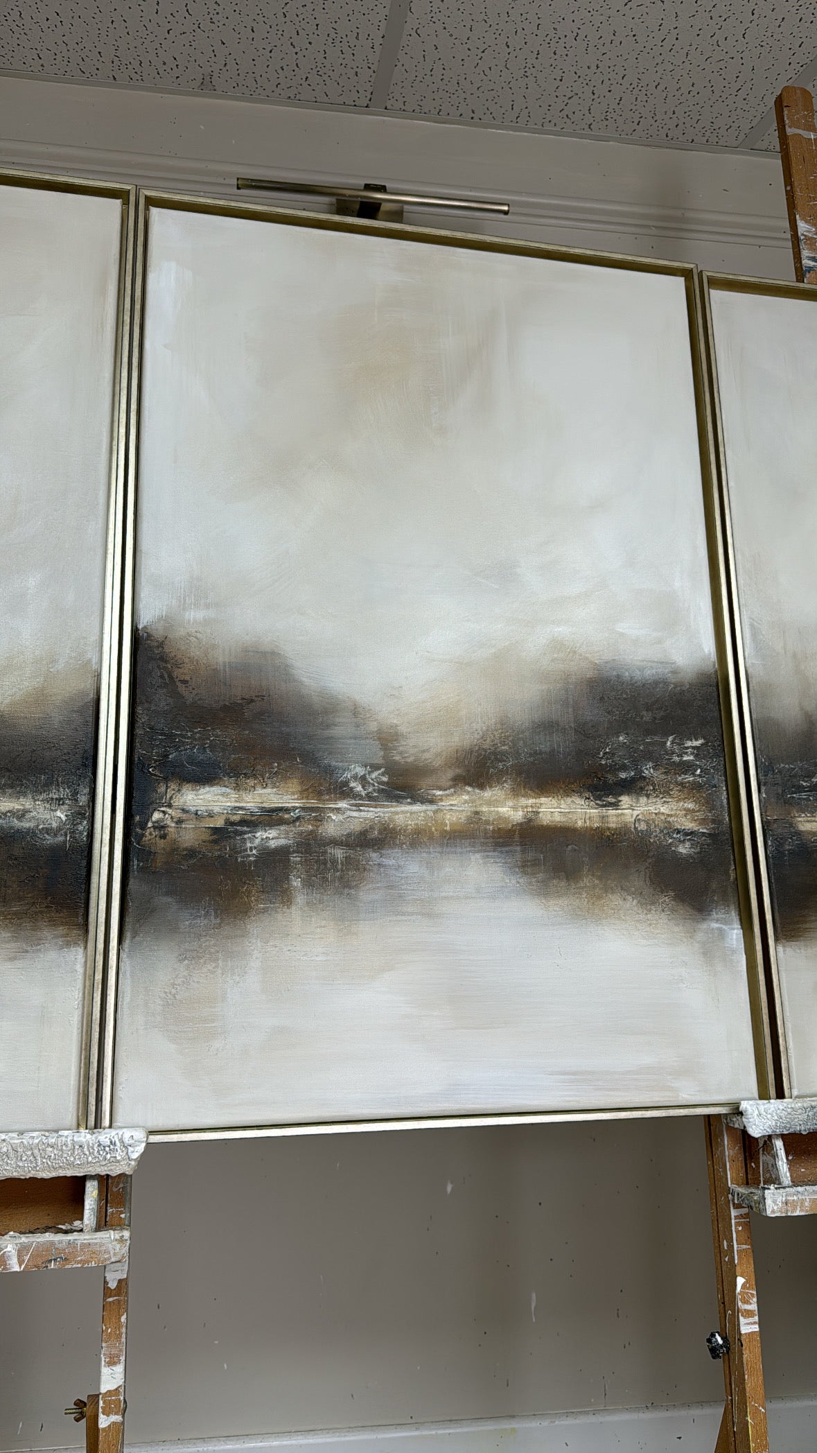 "Biscotti - The Triptych" Original Artwork On Canvas 91x61cm per piece
