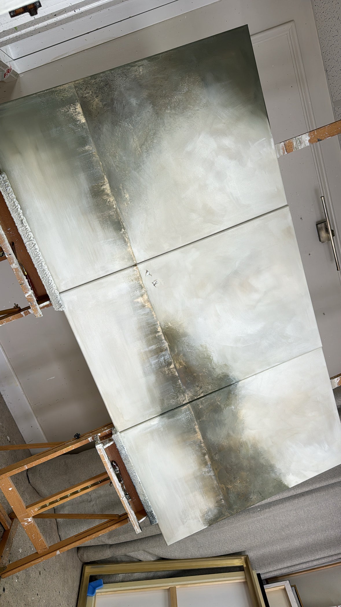 “Misty Mornings Together - The Triptych" Original Artwork On Canvas 91x61cm per piece