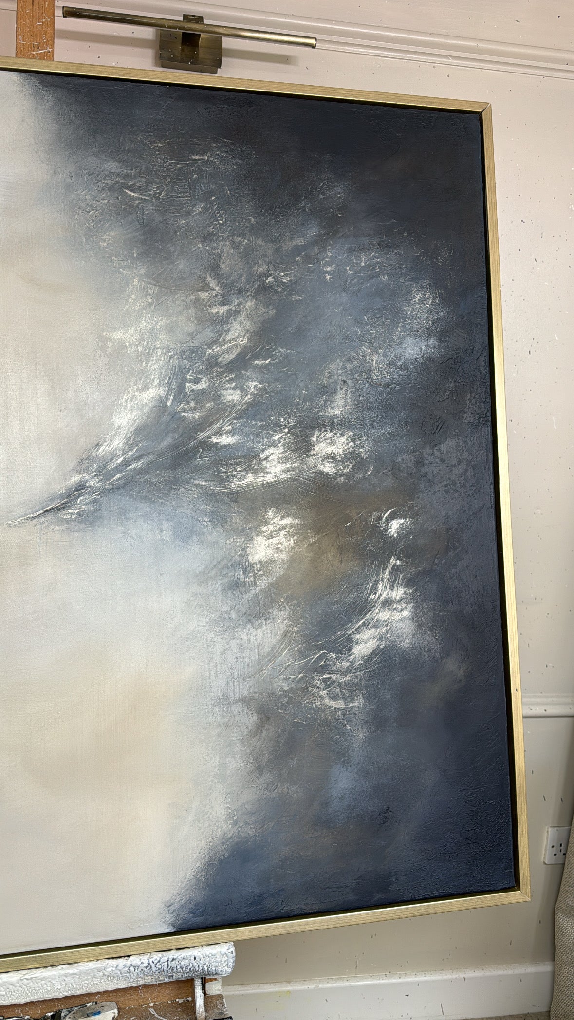 “Genesis (Navy)" Original Artwork On Canvas 120x100cm