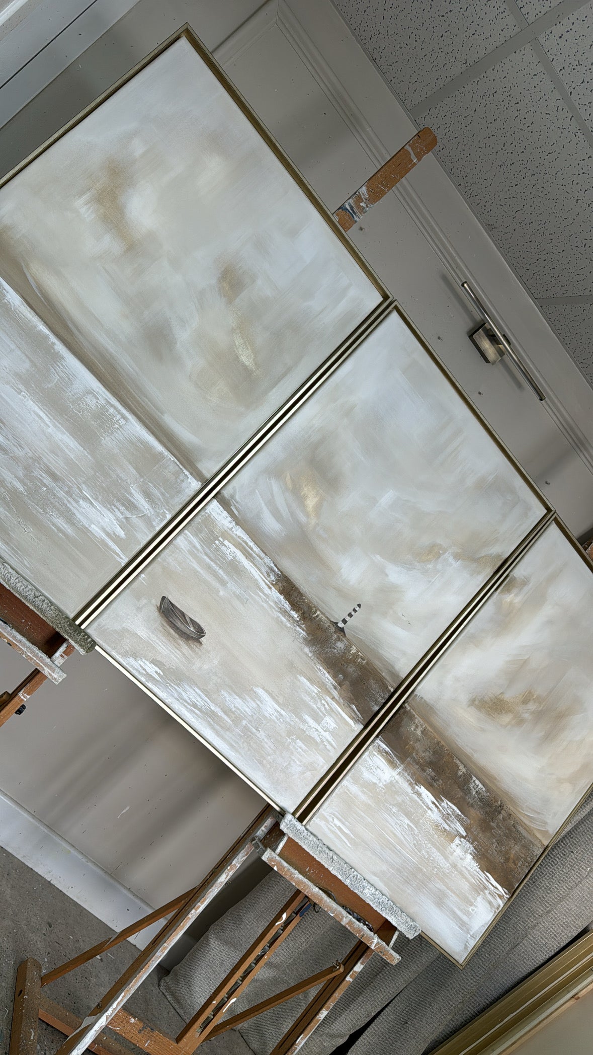 "I Will Leave The Light On - The Triptych" Original Artwork On Canvas 91x61cm per piece