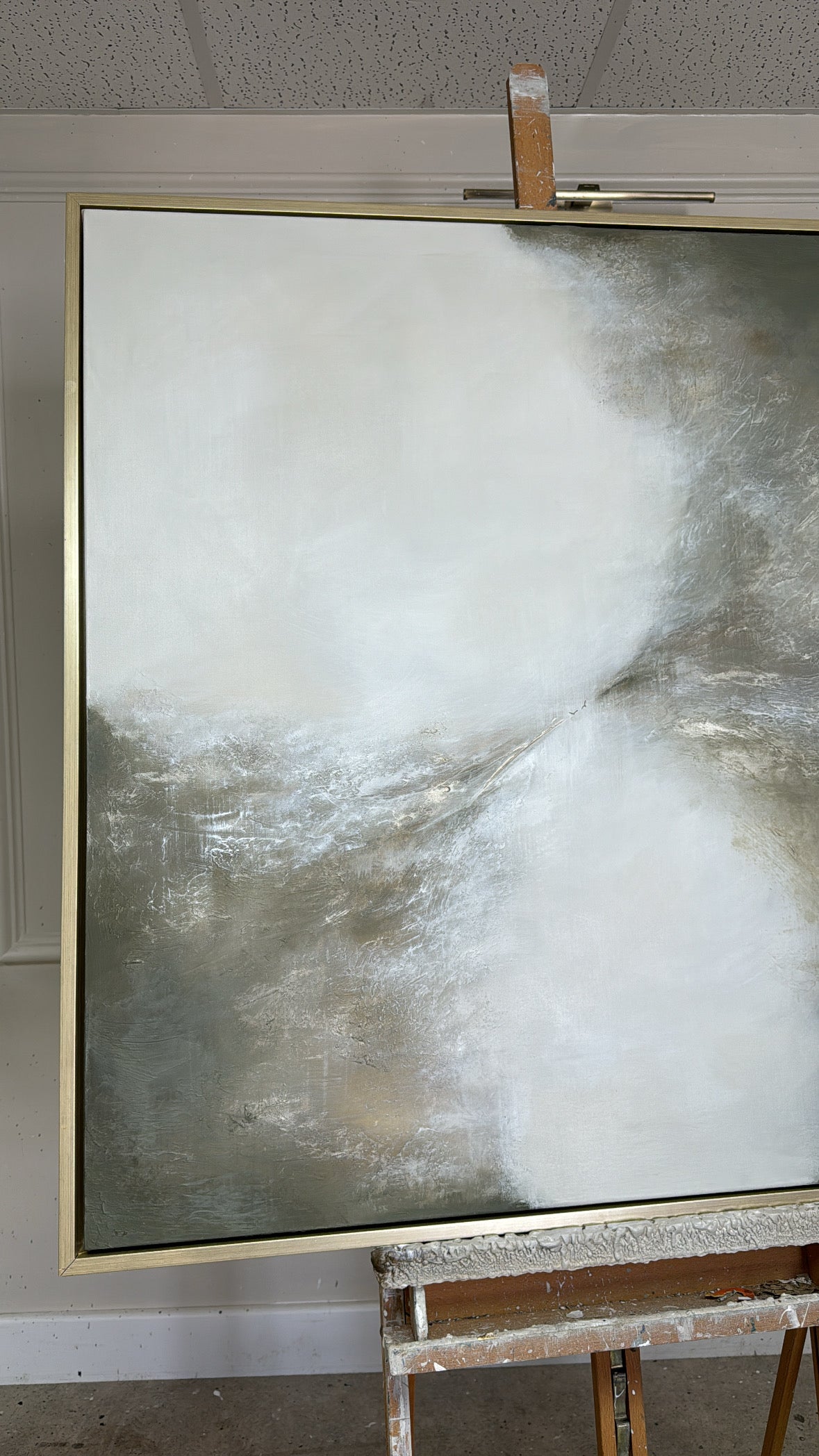 “Genesis (Kharki)" Original Artwork On Canvas 100x100cm
