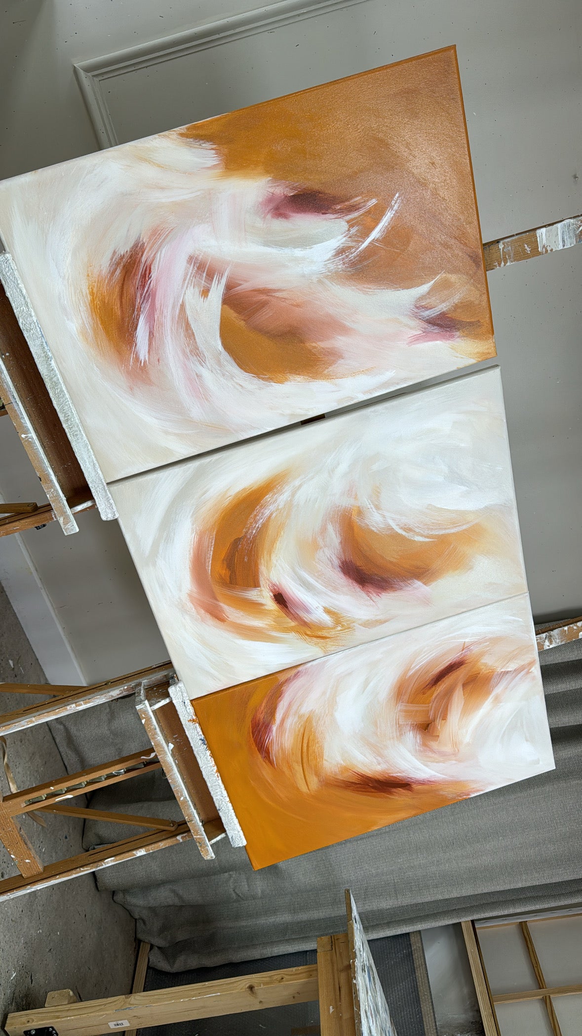 'Clementine Trio' Original artwork on canvas