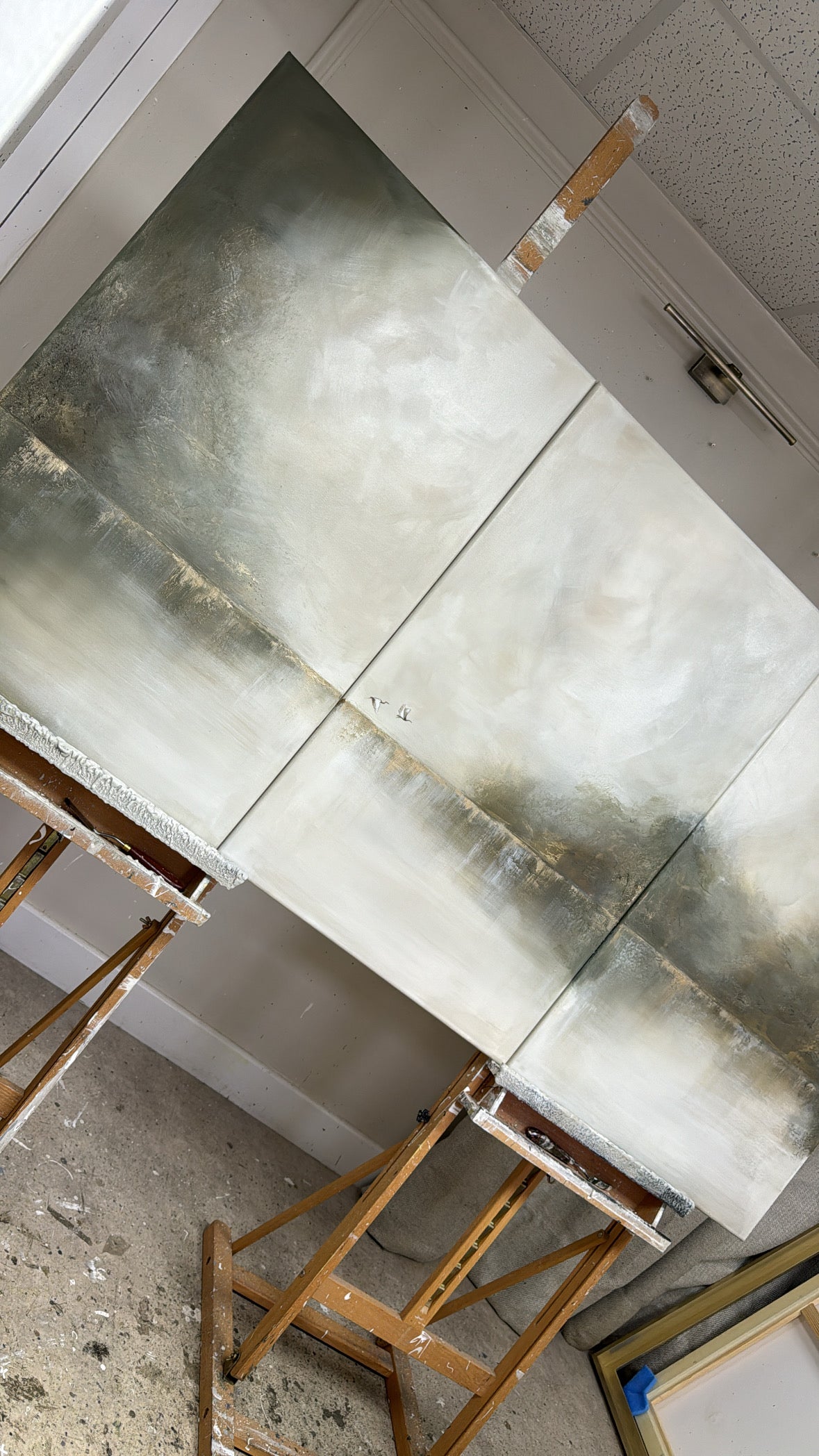 “Misty Mornings Together - The Triptych" Original Artwork On Canvas 91x61cm per piece