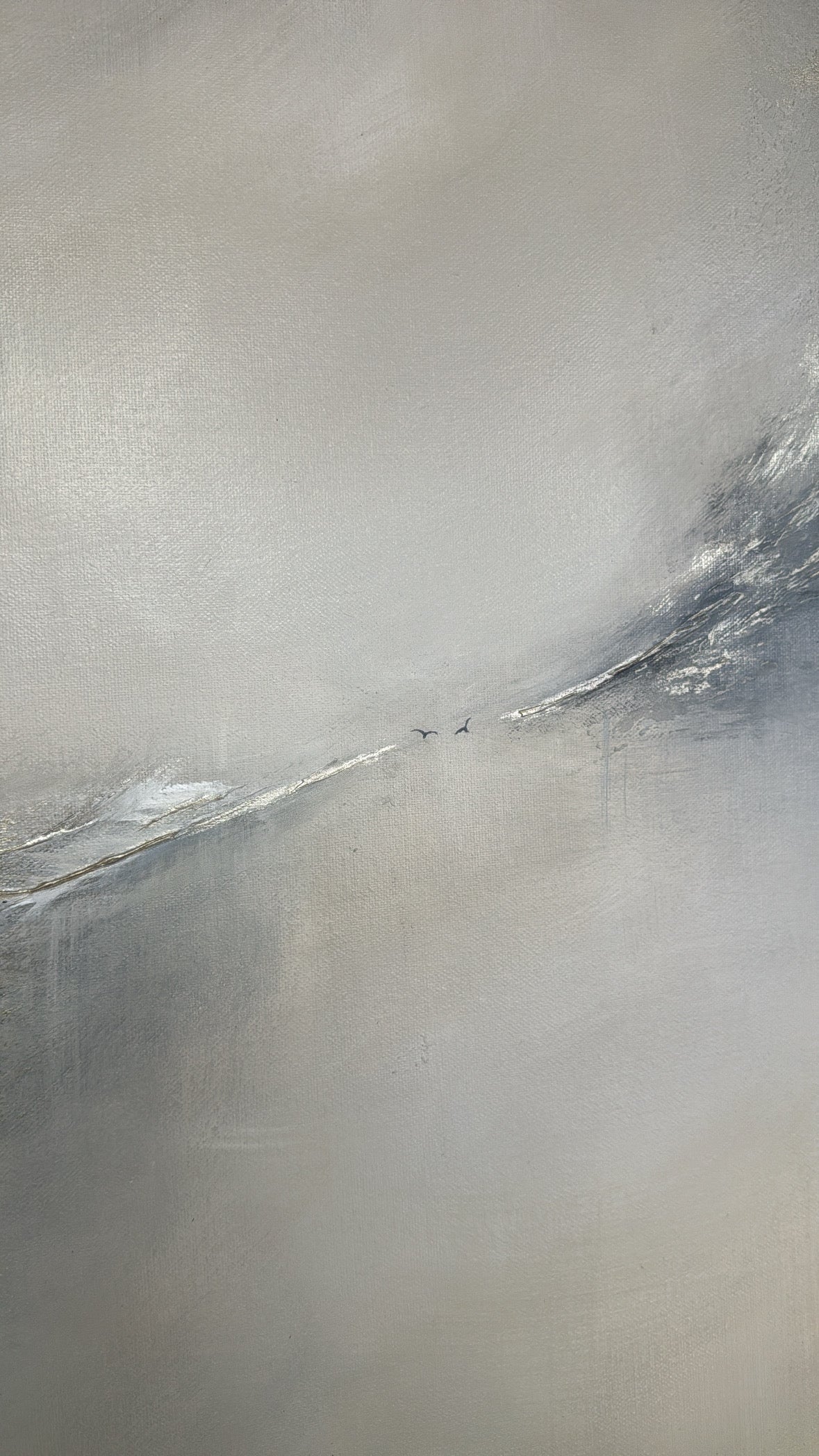 “Genesis (Navy)" Original Artwork On Canvas 120x100cm