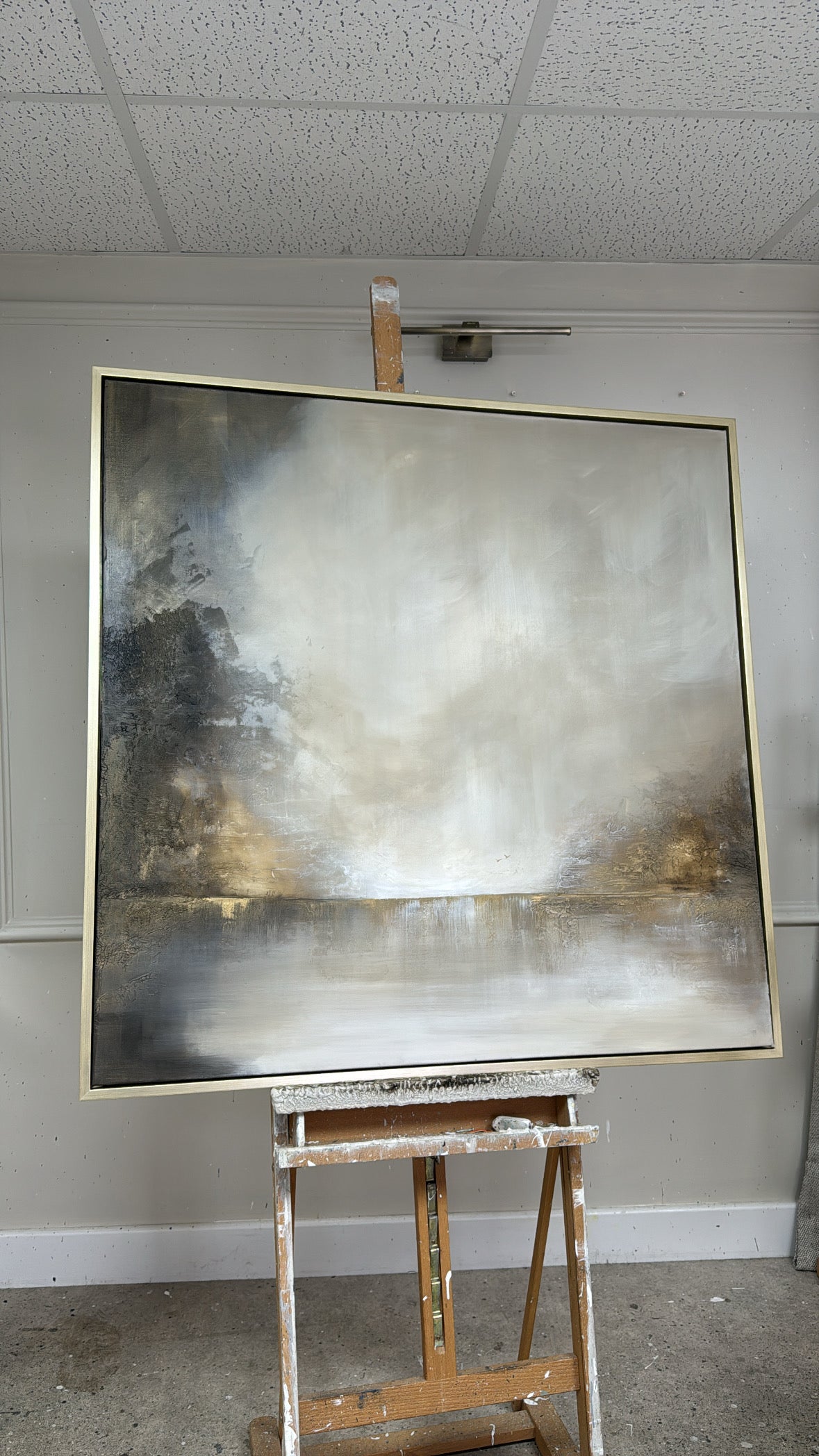 “Even In Darkness There Is Light" Original Artwork On Canvas 100x100cm
