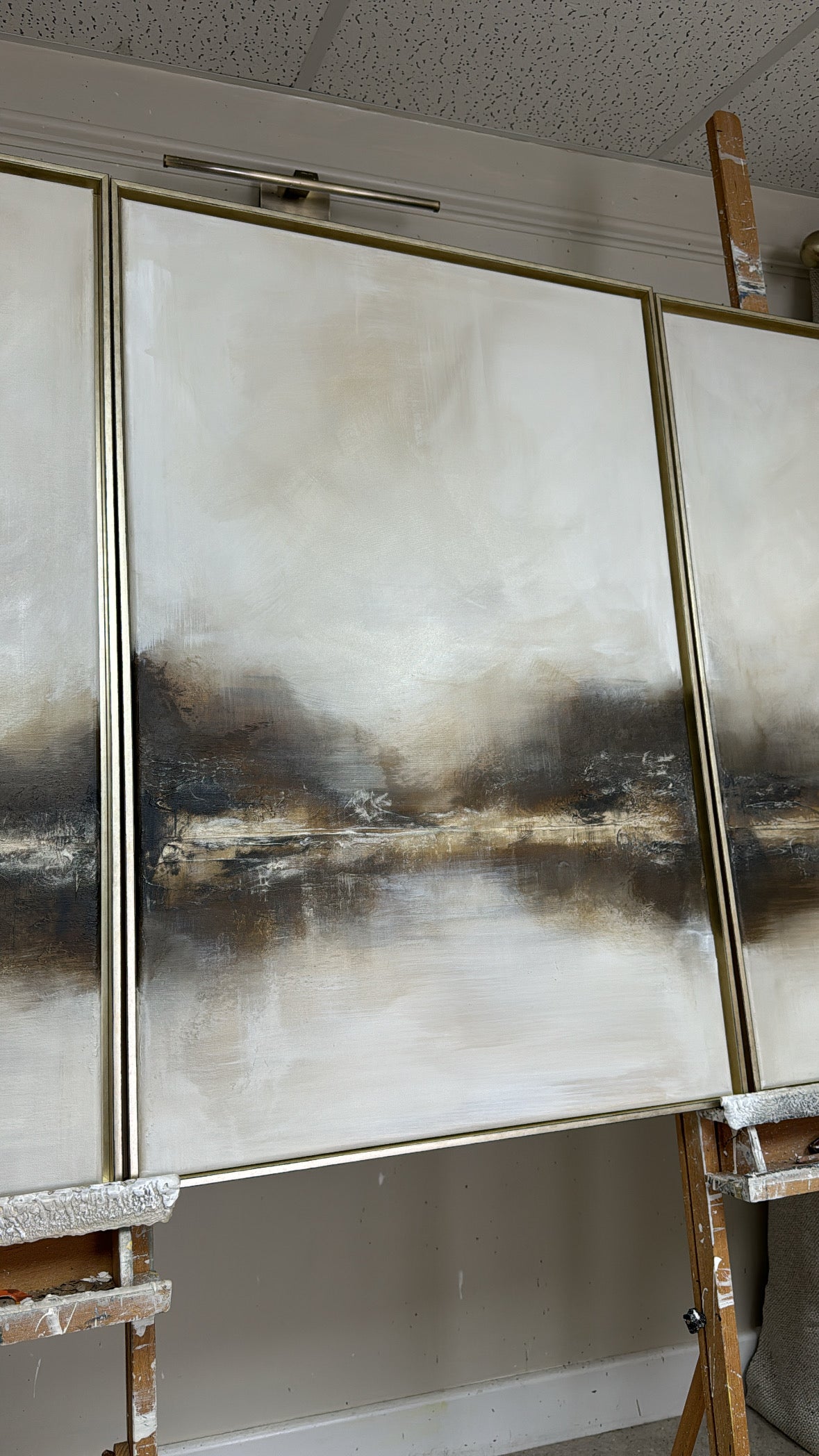 "Biscotti - The Triptych" Original Artwork On Canvas 91x61cm per piece