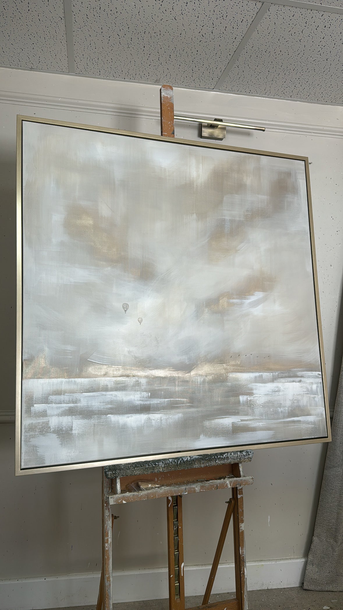 "The Clouds Above" Original artwork on canvas 100x100cm