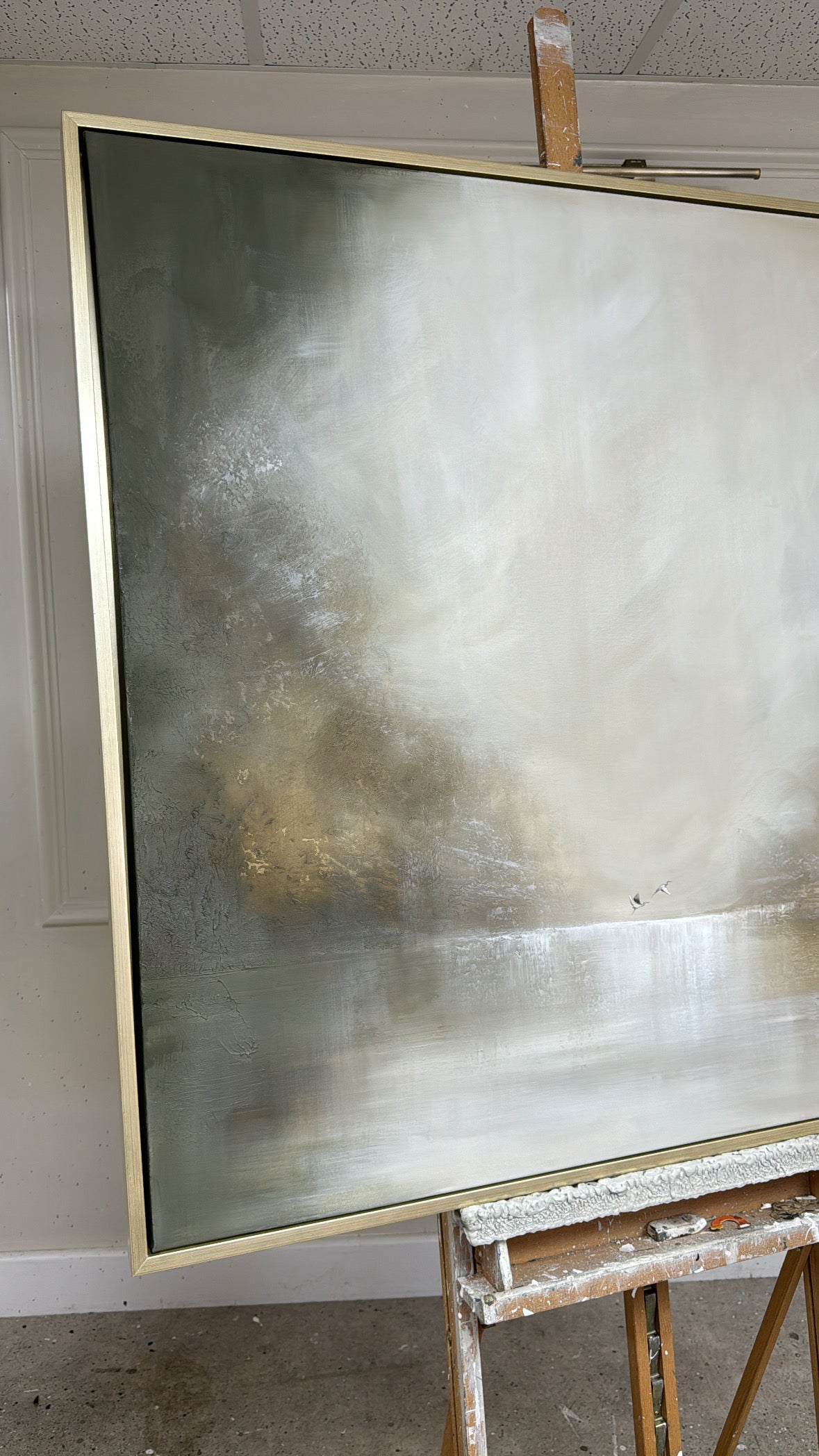 “Misty Mornings together" Original Artwork On Canvas 100x100cm