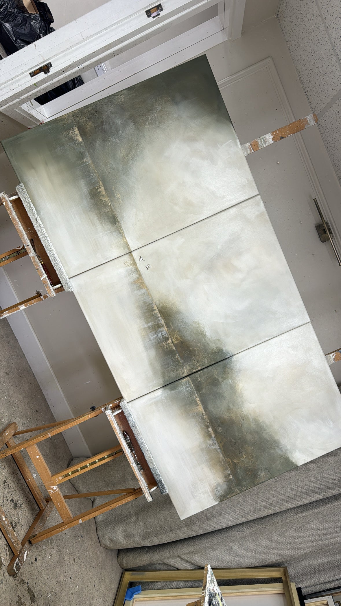“Misty Mornings Together - The Triptych" Original Artwork On Canvas 91x61cm per piece