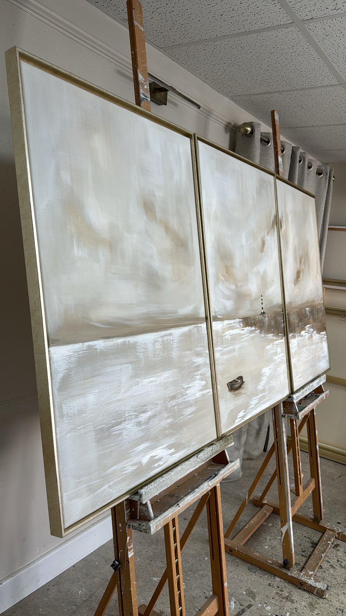 "I Will Leave The Light On - The Triptych" Original Artwork On Canvas 91x61cm per piece