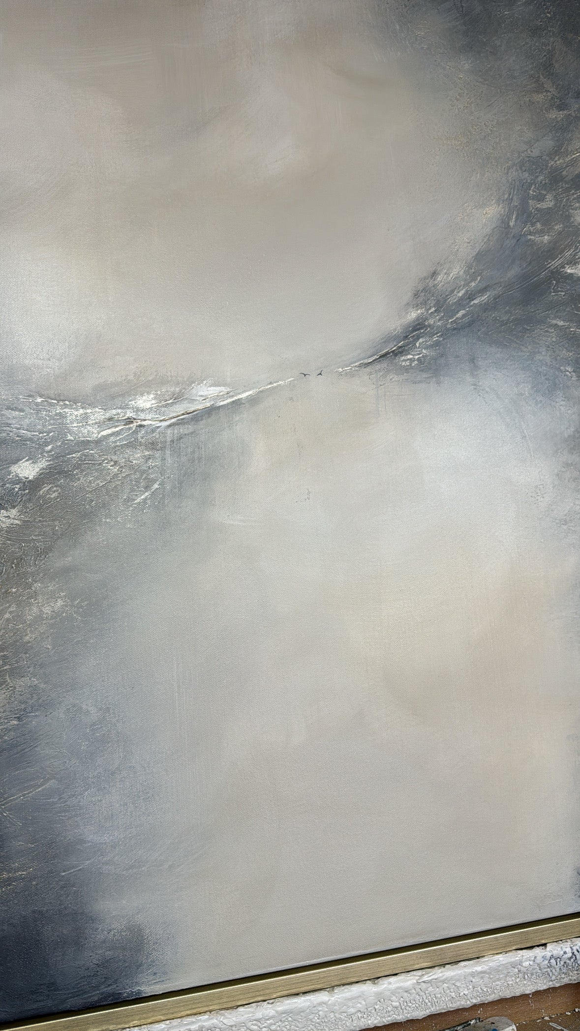 “Genesis (Navy)" Original Artwork On Canvas 120x100cm