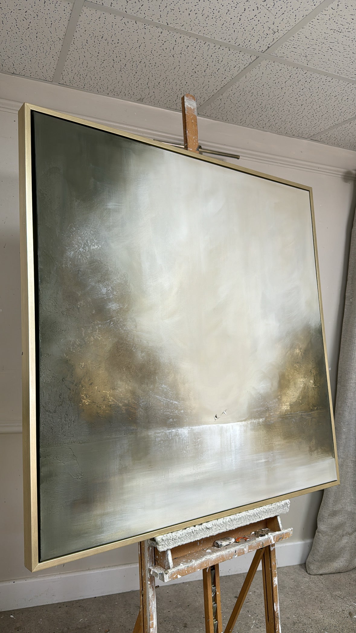 “Misty Mornings together" Original Artwork On Canvas 100x100cm