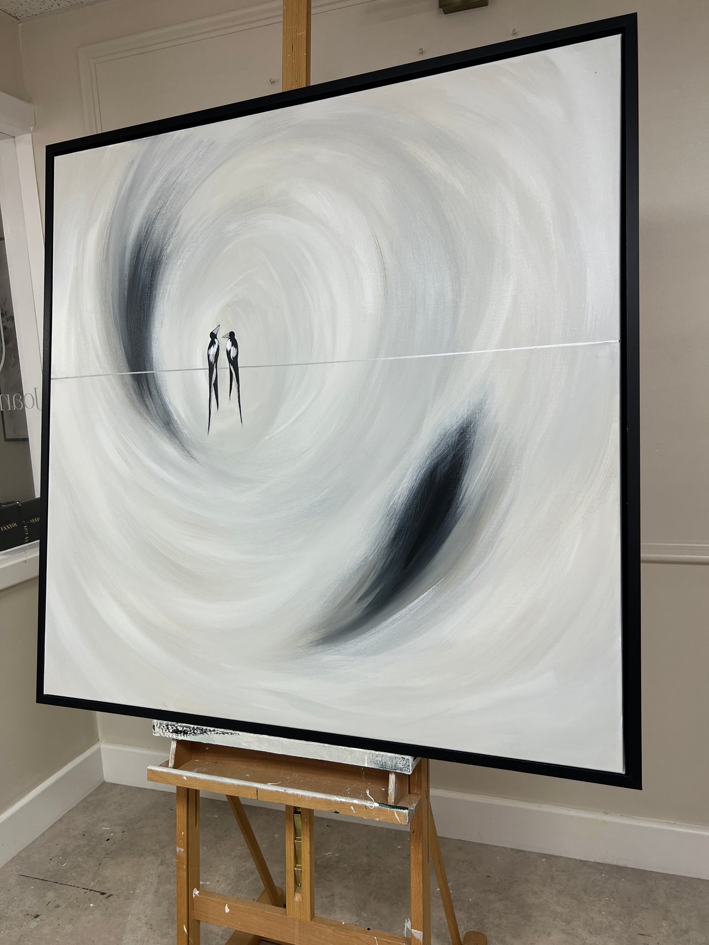 'Two For Joy - Magpie Edition' Original artwork on canvas - As seen