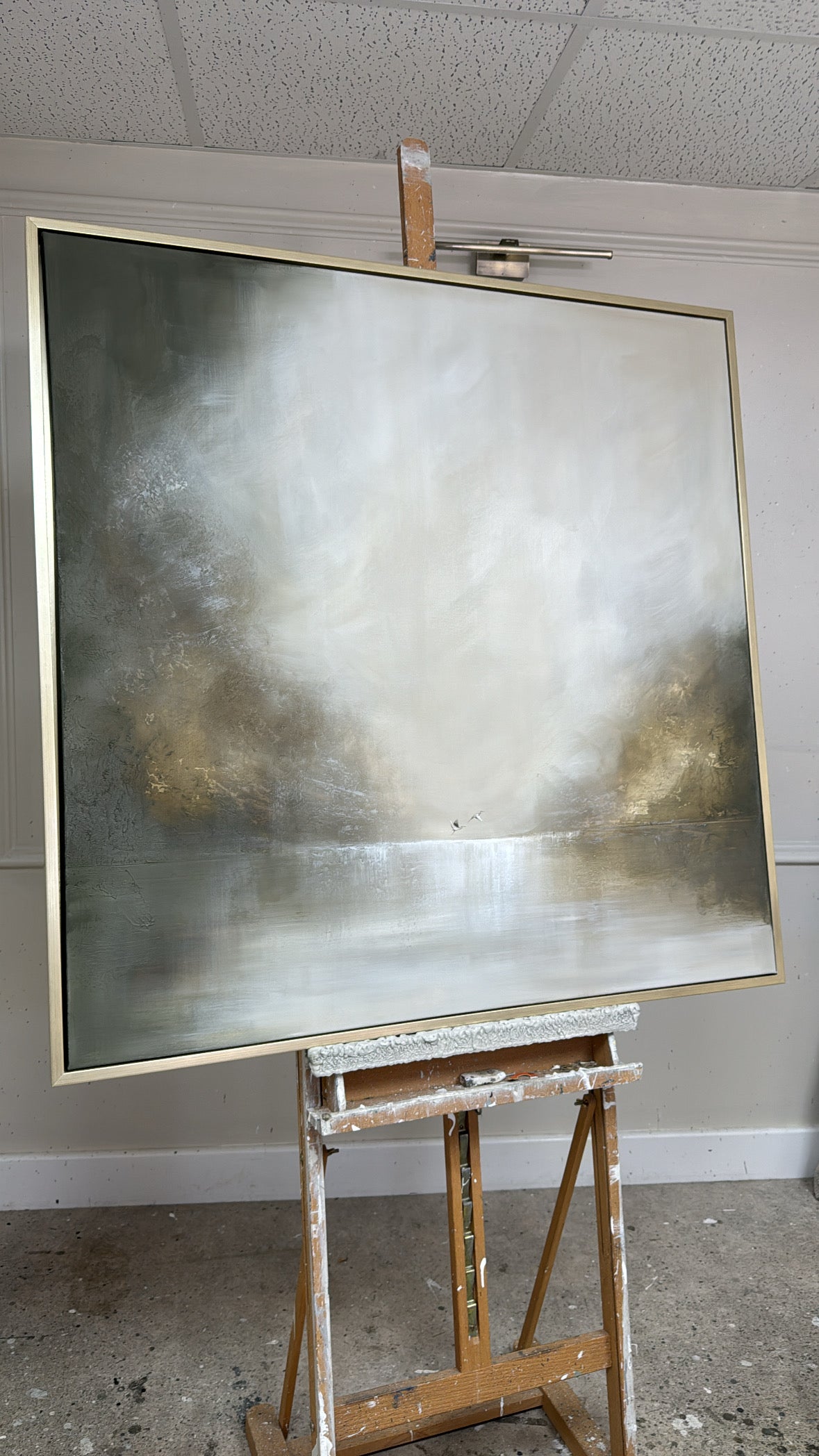 “Misty Mornings together" Original Artwork On Canvas 100x100cm