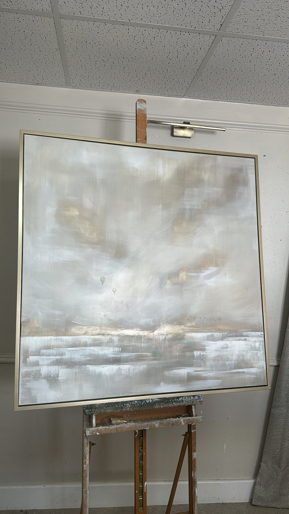 "The Clouds Above" Original artwork on canvas 100x100cm