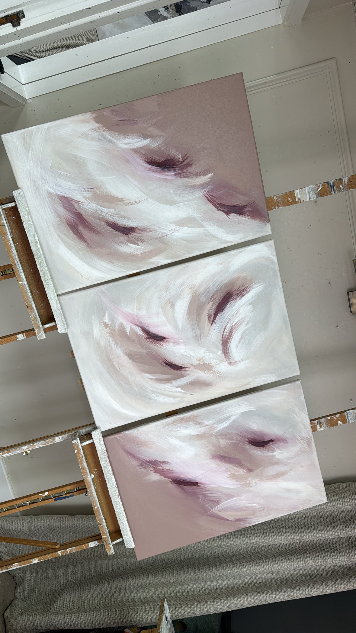 'Flora Trio' Original artwork on canvas - As seen
