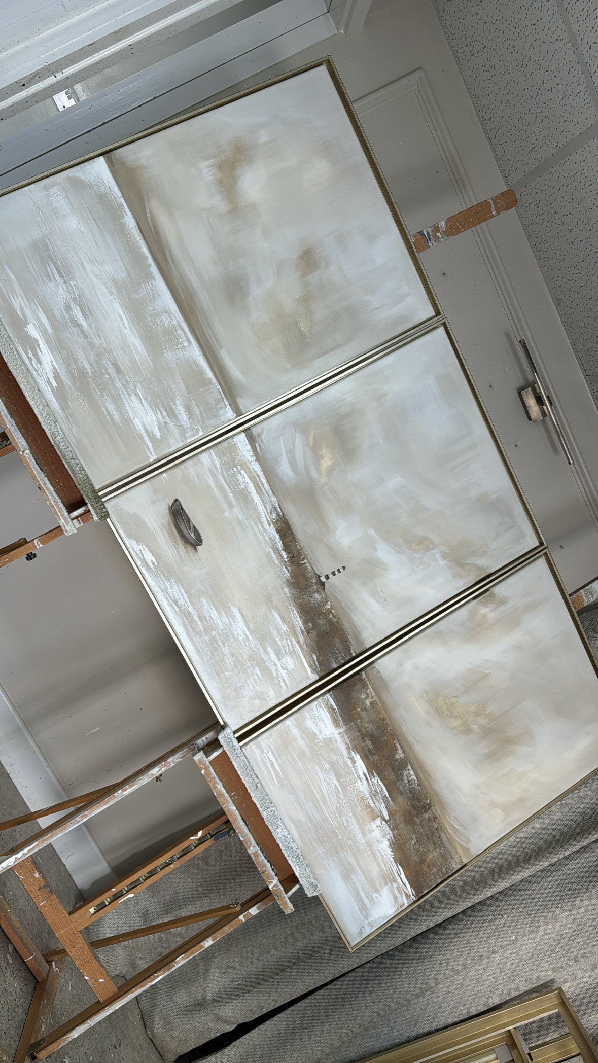 "I Will Leave The Light On - The Triptych" Original Artwork On Canvas 91x61cm per piece