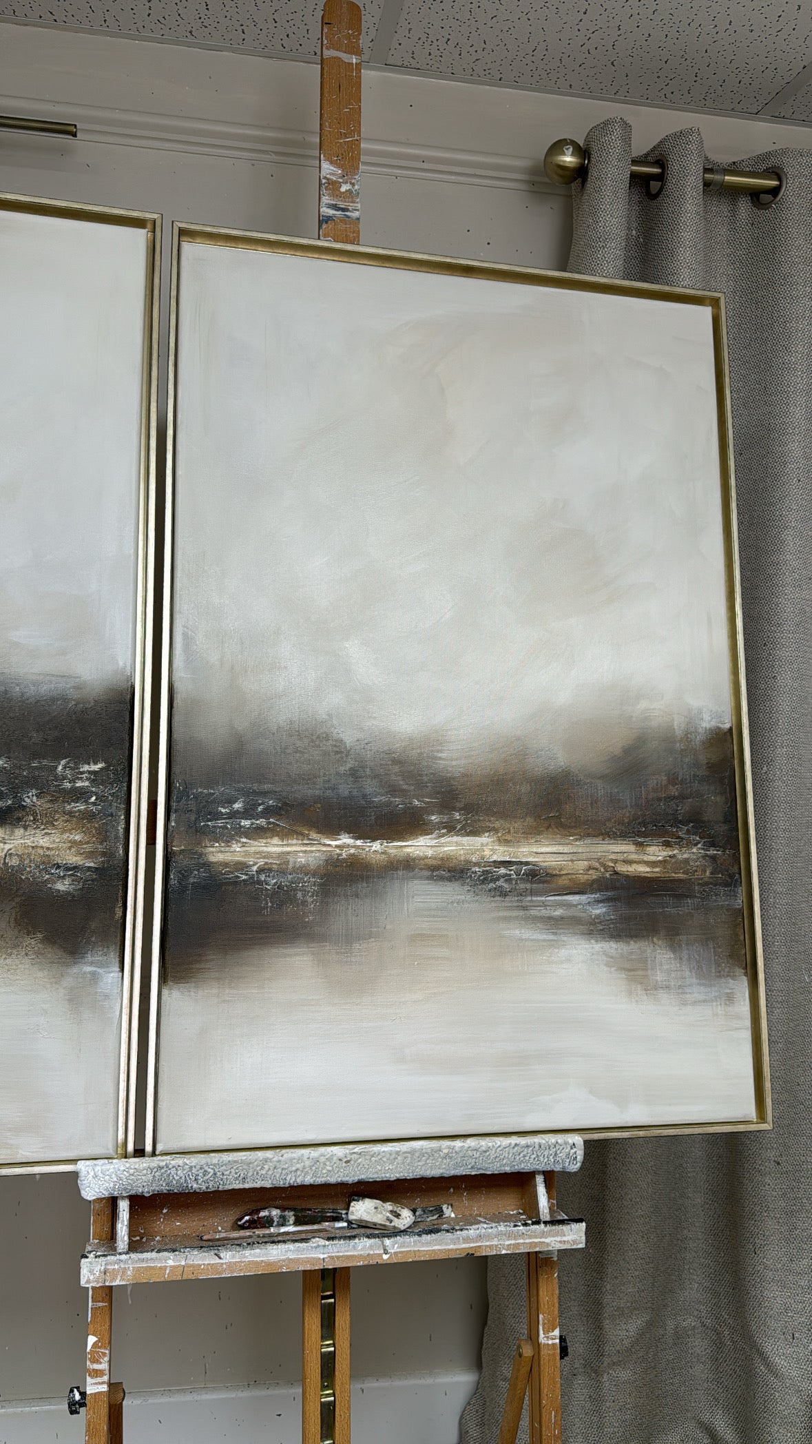 "Biscotti - The Triptych" Original Artwork On Canvas 91x61cm per piece