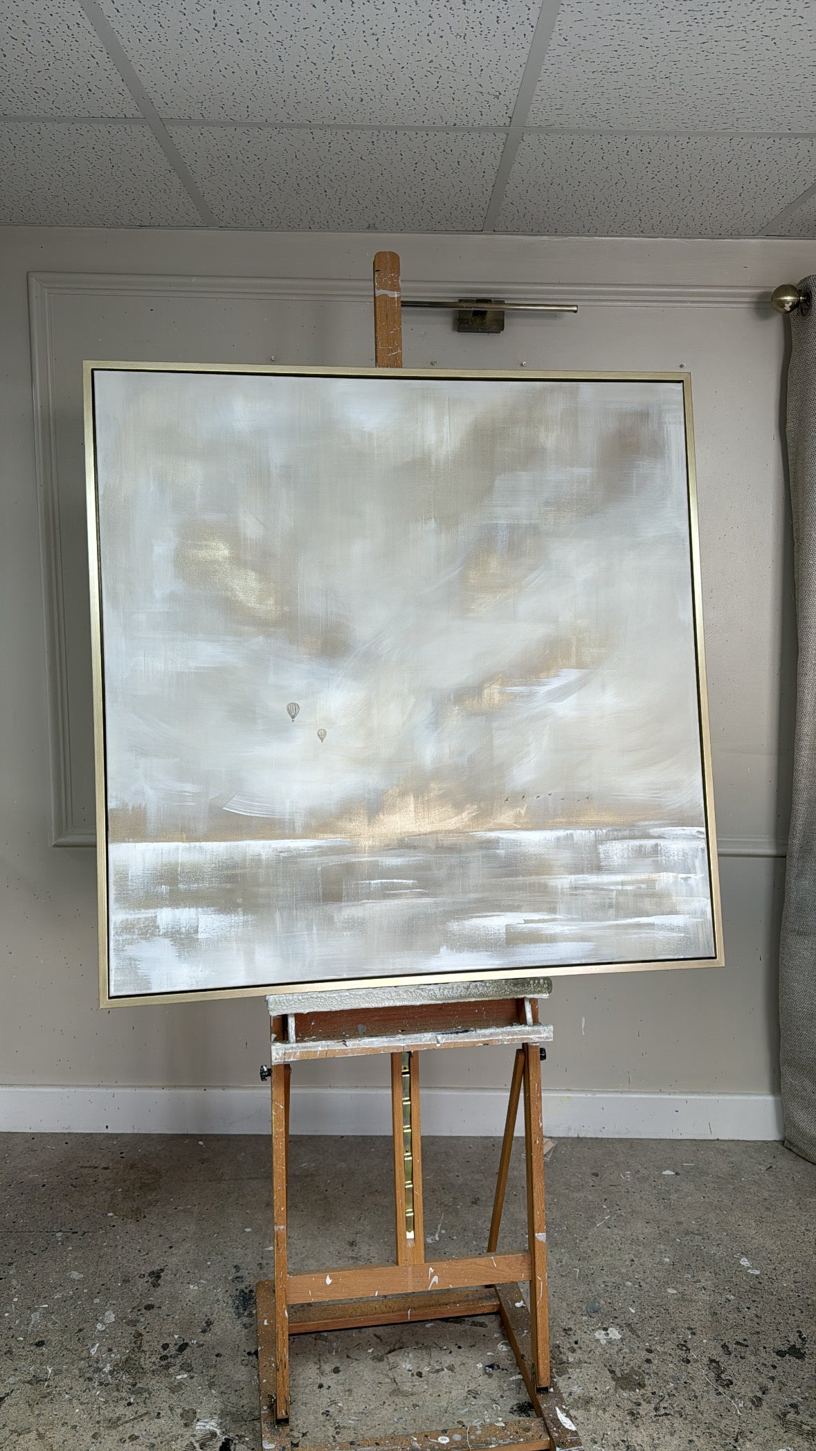 "The Clouds Above" Original Artwork On Canvas 100x100cm